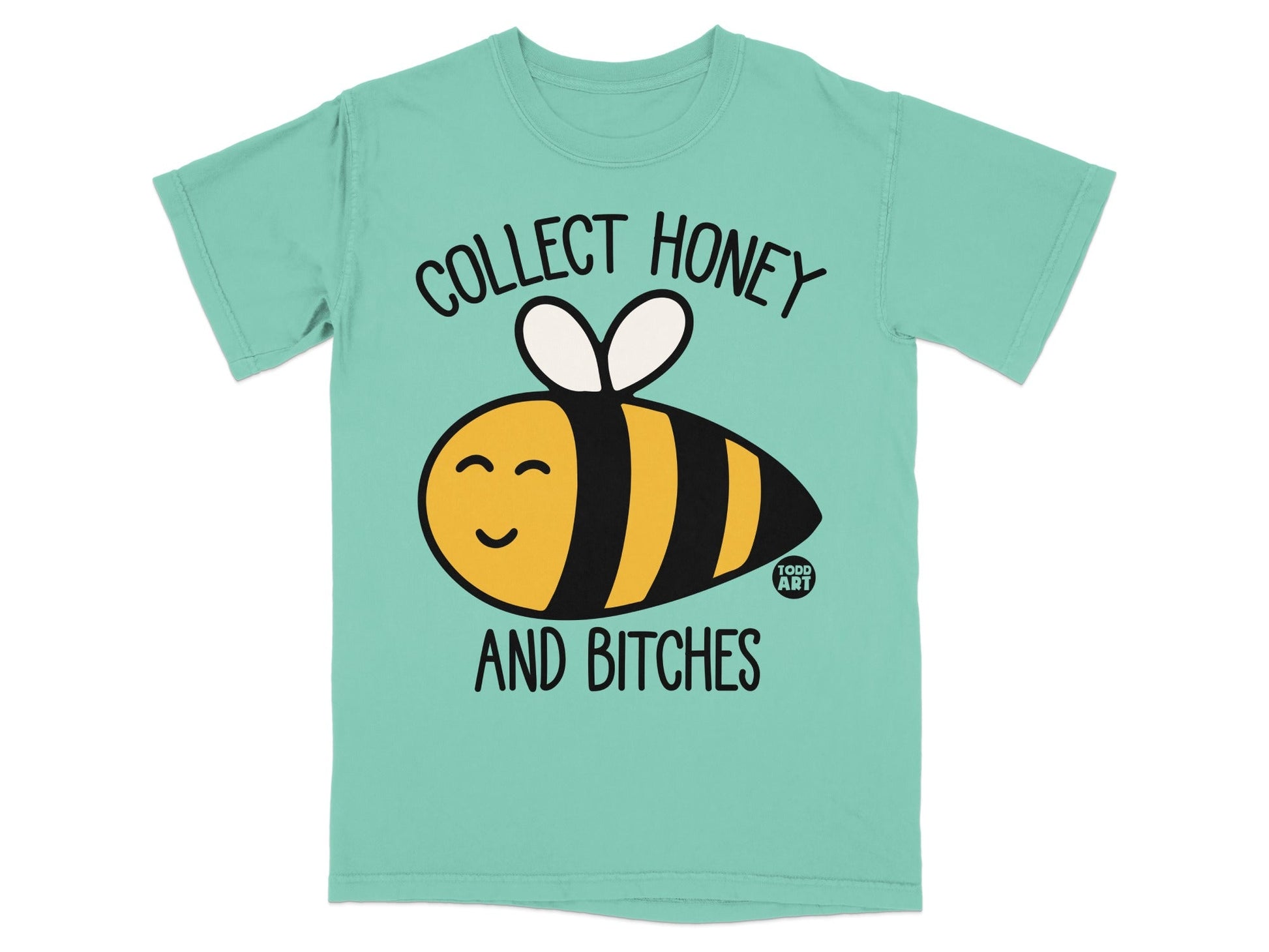 Collect Honey And Bitches Bee Cartoon T-Shirt