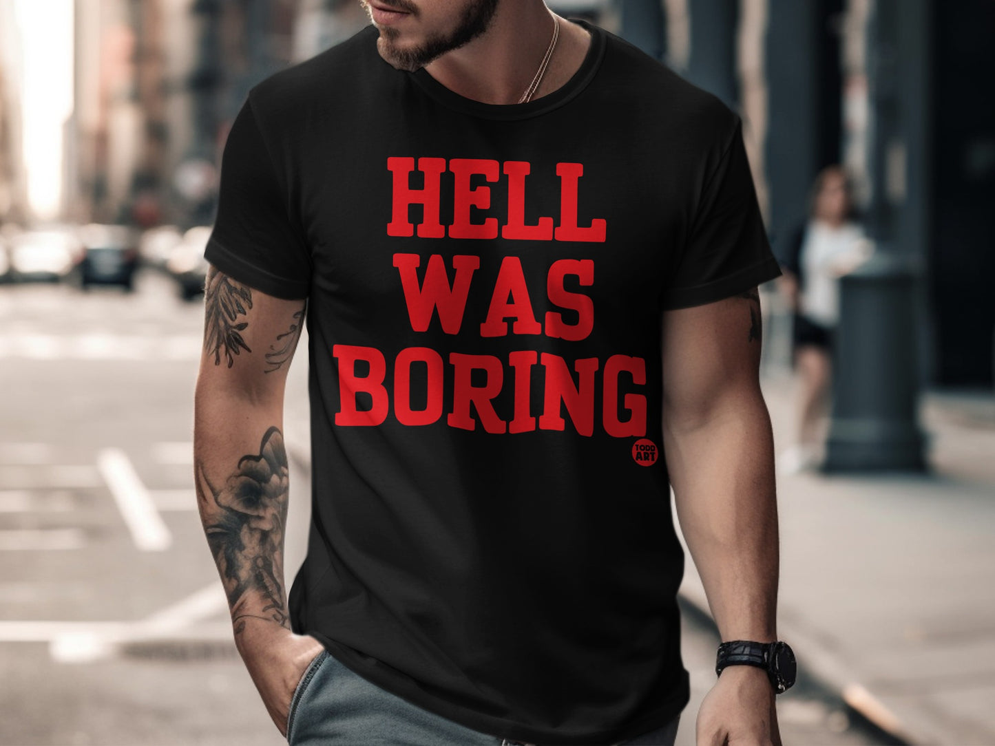 Hell Was Boring Statement Shirt for Bold Fashion