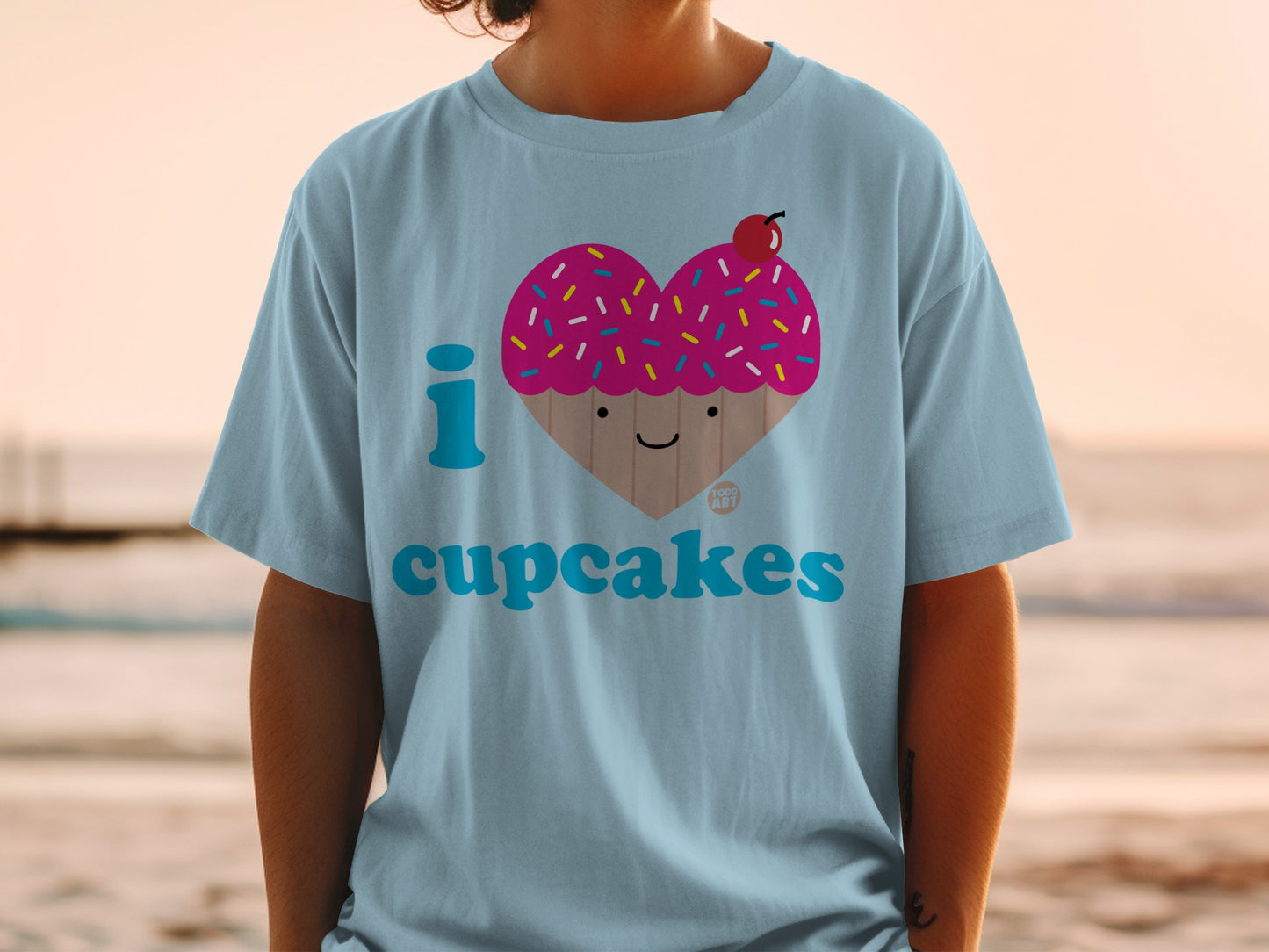I Love Cupcakes with Sprinkles Cute T-Shirt