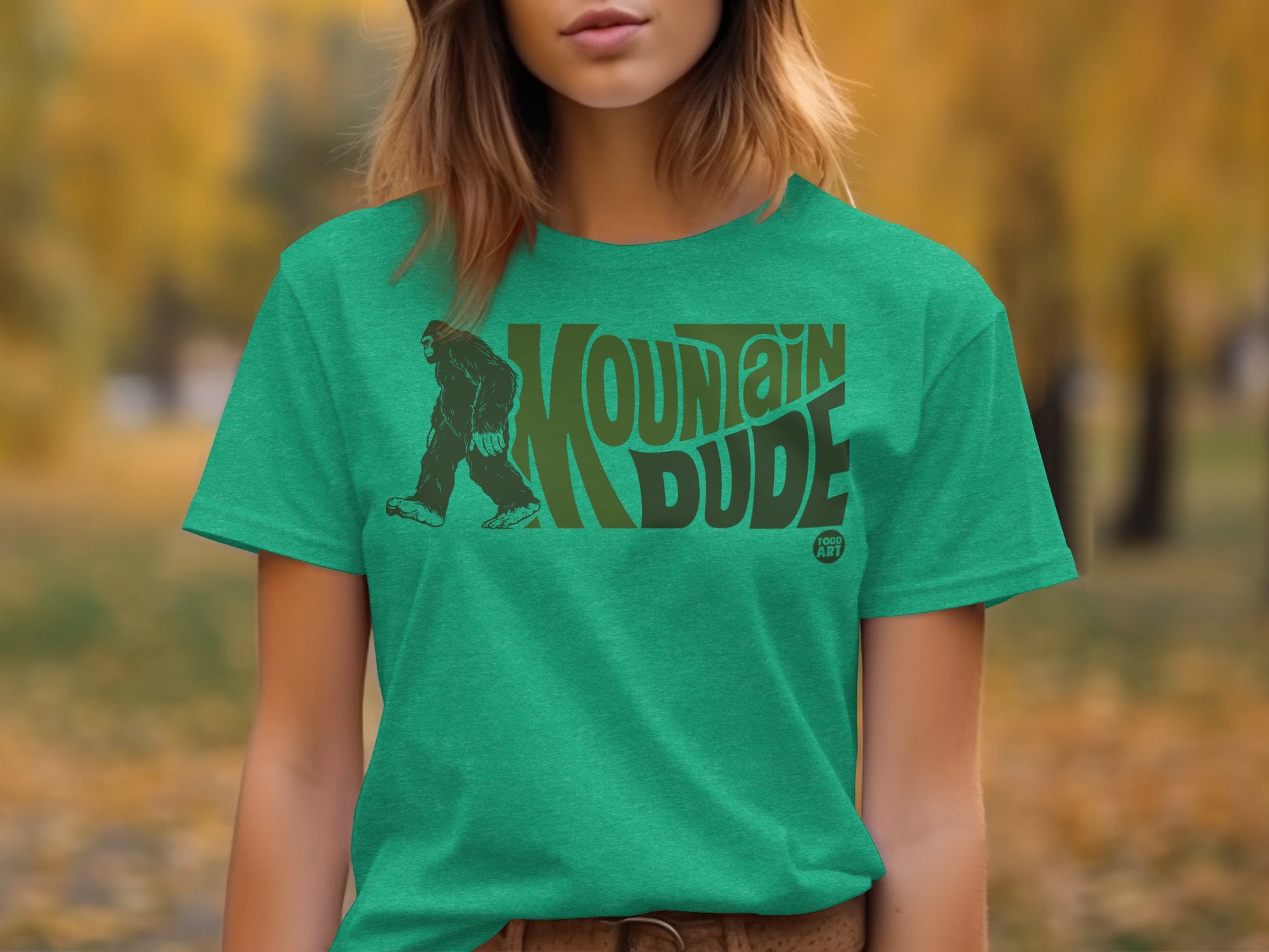 Mountain Dude Graphic Fun Casual Style T-shirt