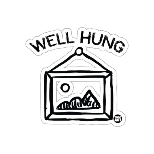 Well Hung Todd Art Decor Sticker