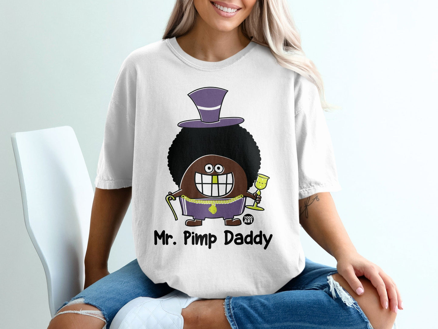 Mr. Pimp Daddy Funny Graphic T-Shirt Apparel