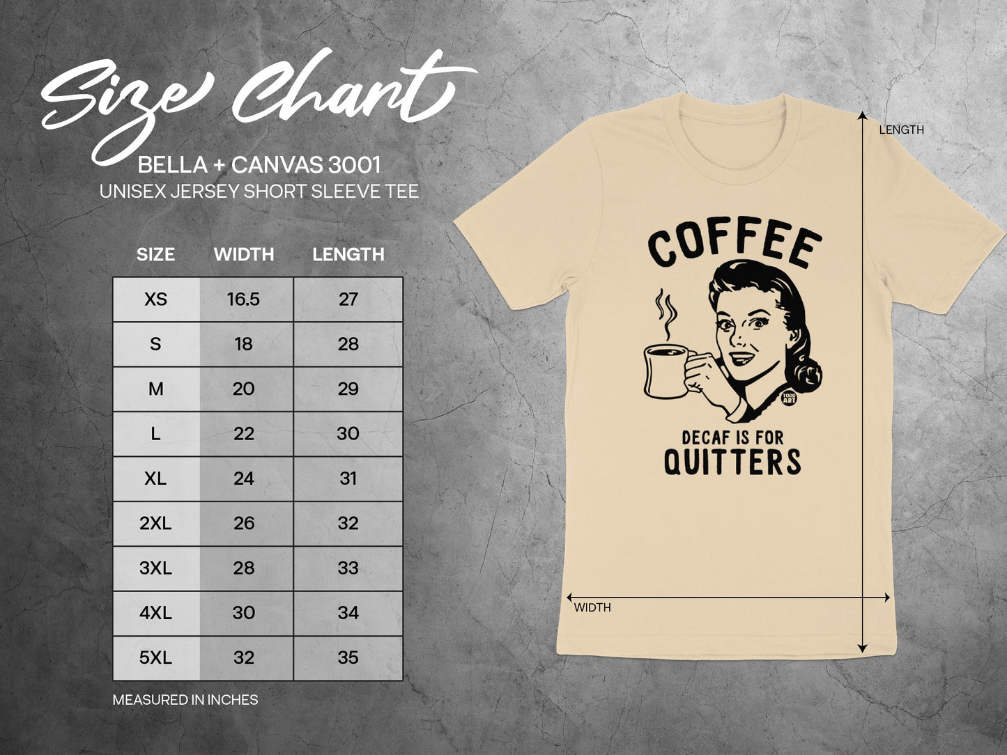 Coffee Decaf Is For Quitters Unisex Jersey Shirt product type