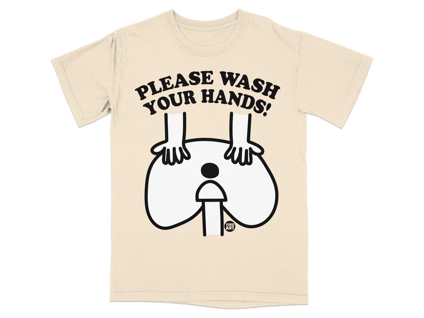PLEASE WASH YOUR HANDS Fun Graphic Hygiene Todd Art product type