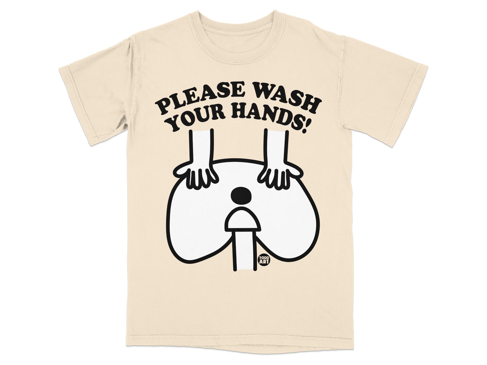 PLEASE WASH YOUR HANDS Fun Graphic Hygiene Todd Art product type