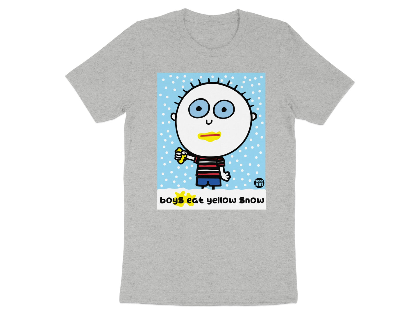 Boys Eat Yellow Snow Graphic T-Shirt Design