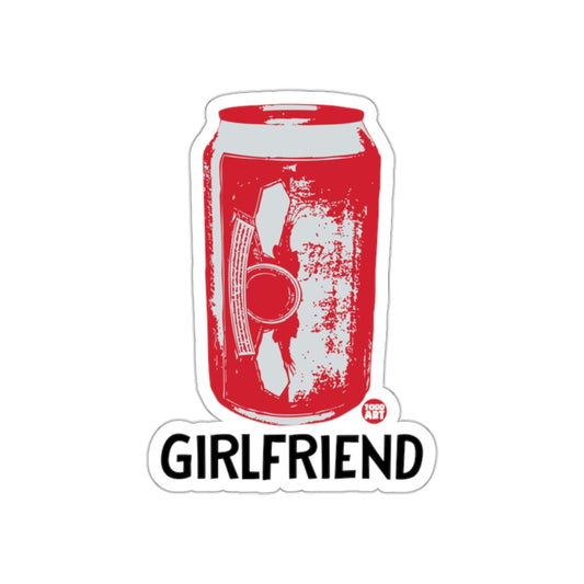 Girlfriend Soda Can Pop Art Sticker Product