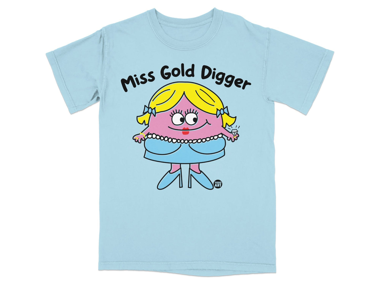 Miss Gold Digger Character Graphic T-Shirt