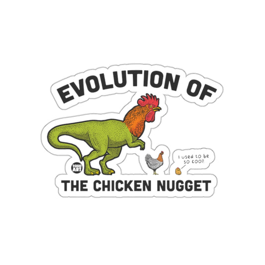 Evolution of the Chicken Nugget fun sticker