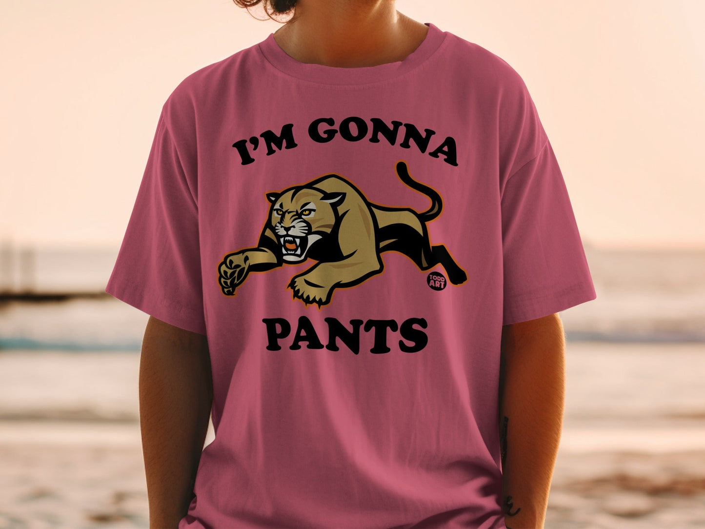 I'm Gonna Pants Angry Panther Graphic T-shirt