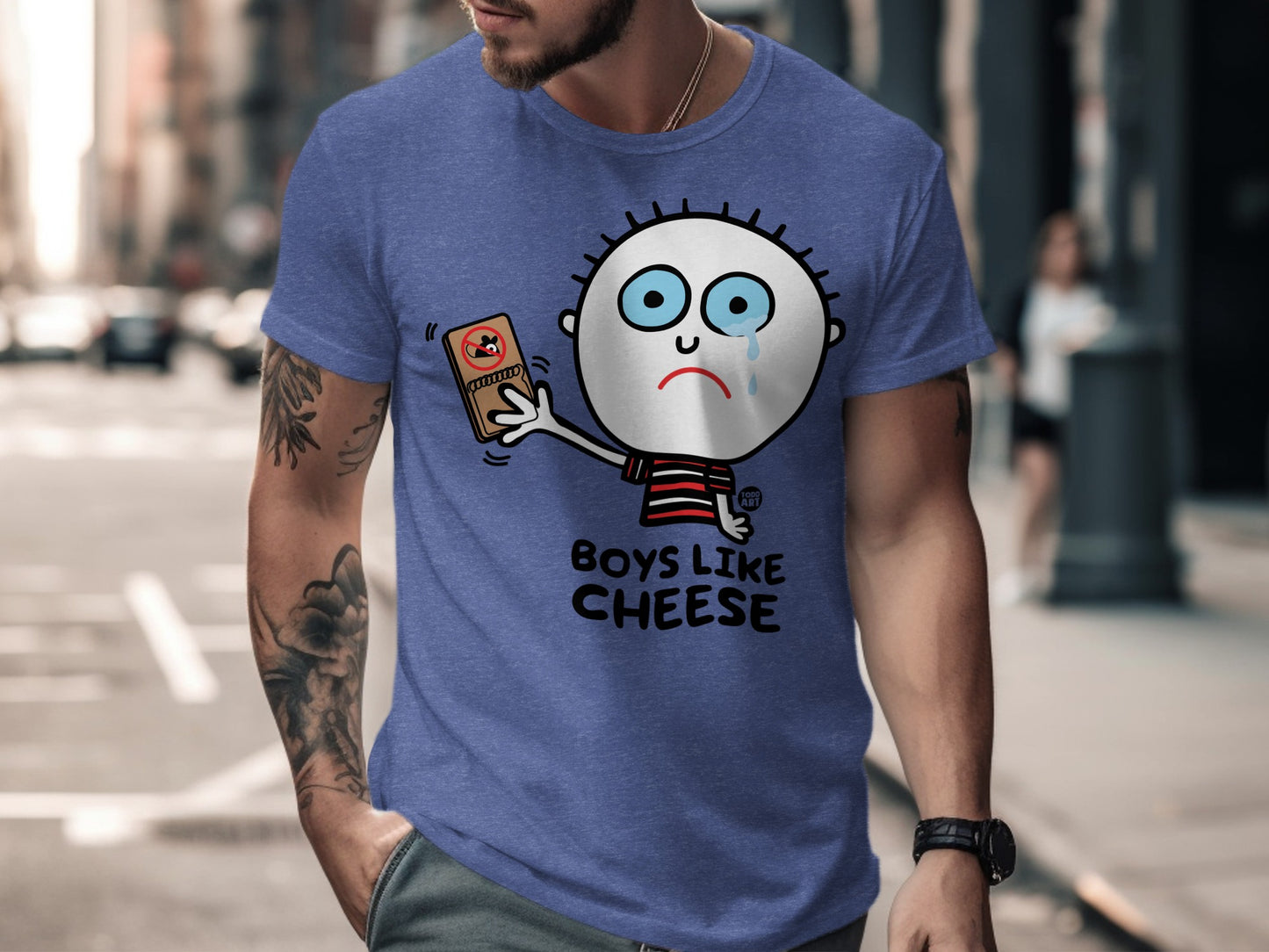 Funny Boys Like Cheese Graphic T-Shirt Product