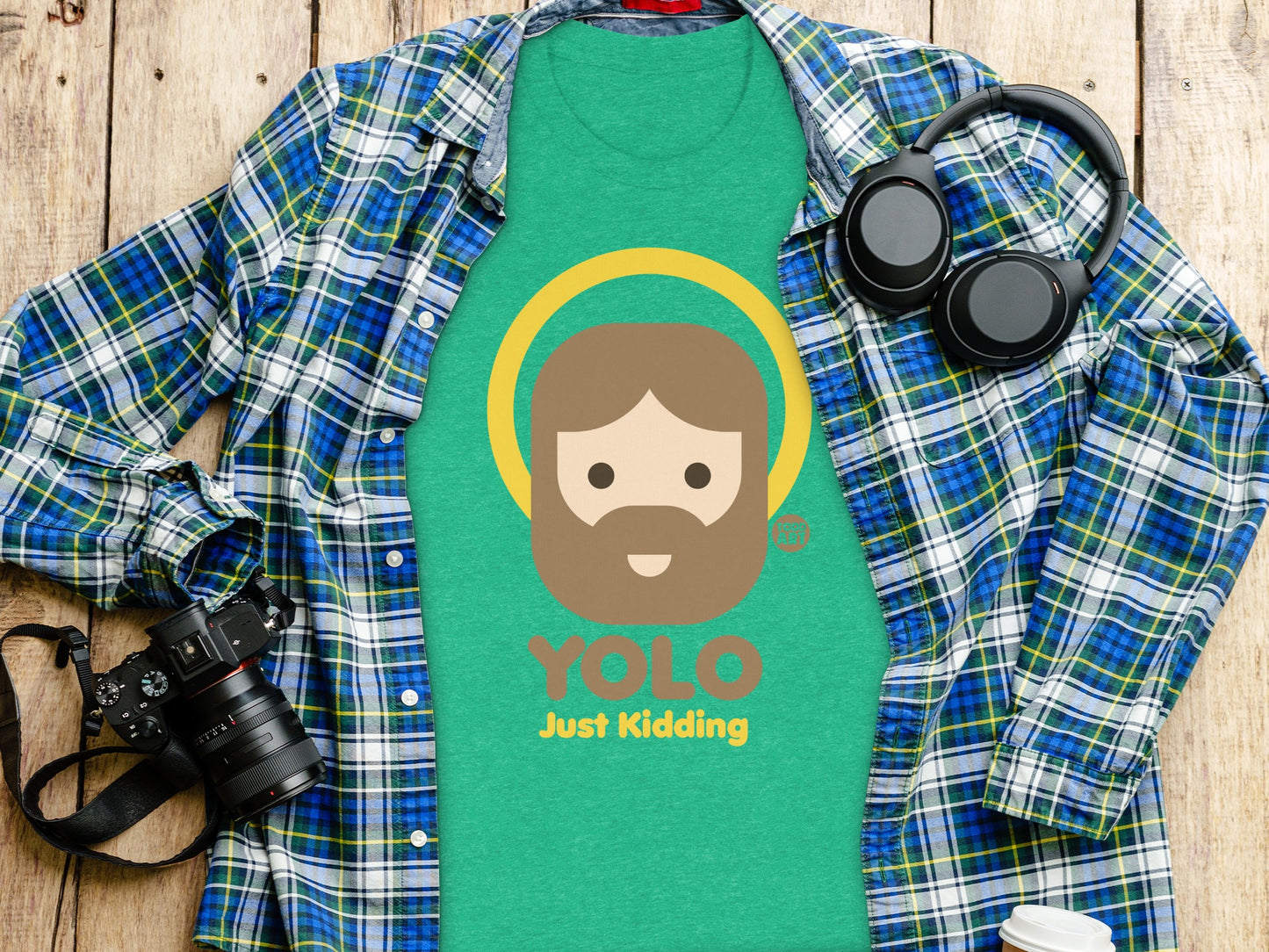 YOLO Just Kidding graphic t-shirt product