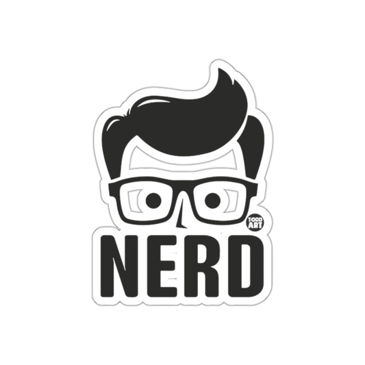 NERD With Glasses Head Todd Art Graphic Design sticker