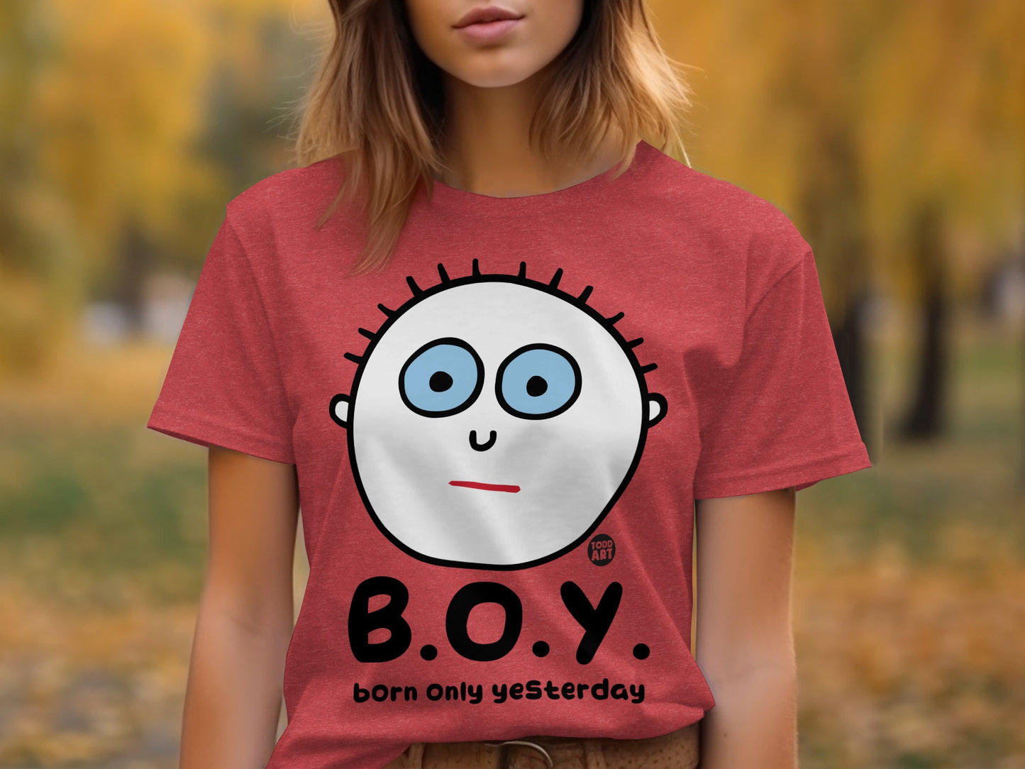 B.O.Y. Born Only Yesterday Artistic Design T-Shirt