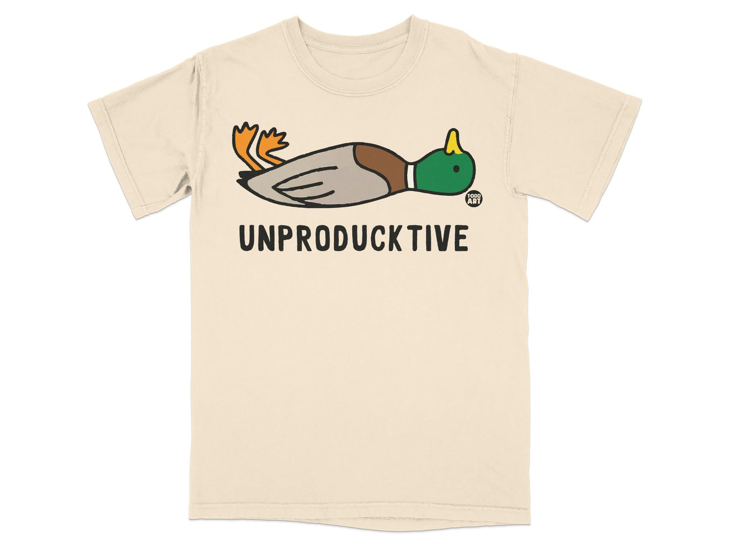 Unproductive Duck Graphic T-Shirt with Unique Design