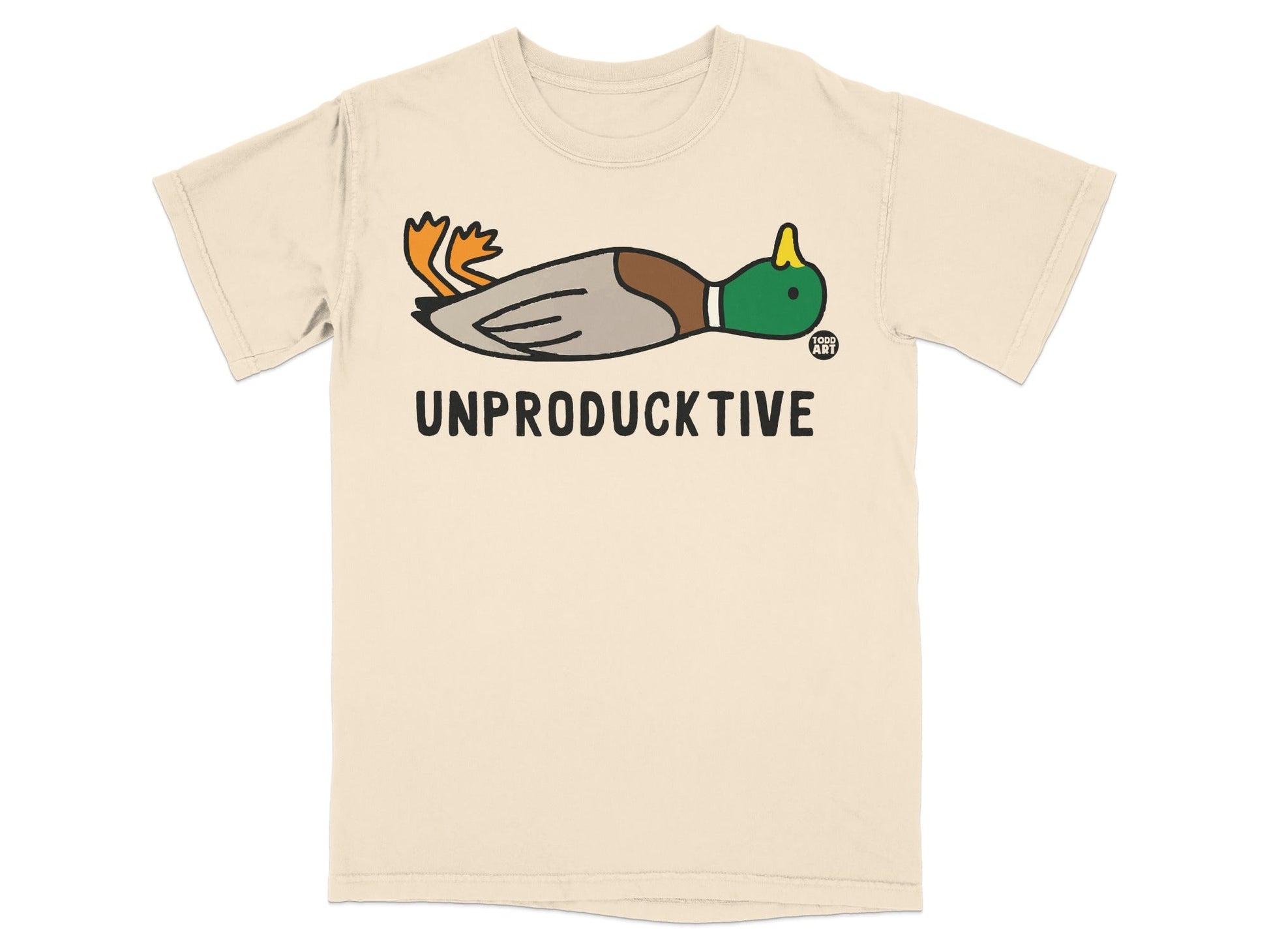 Unproductive Duck Graphic T-Shirt with Unique Design