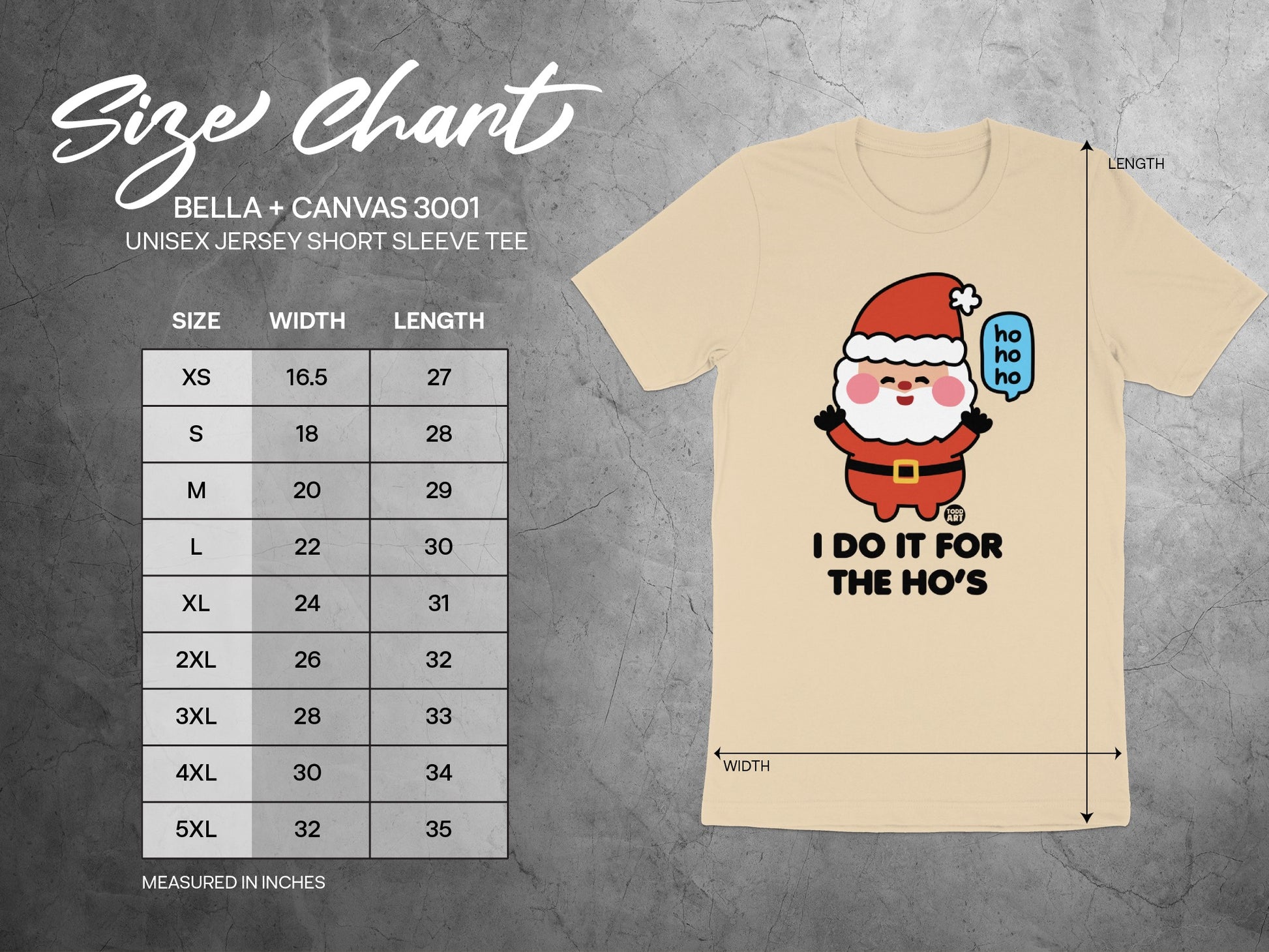 Santa Ho Ho Ho I Do It For The Ho's Tee