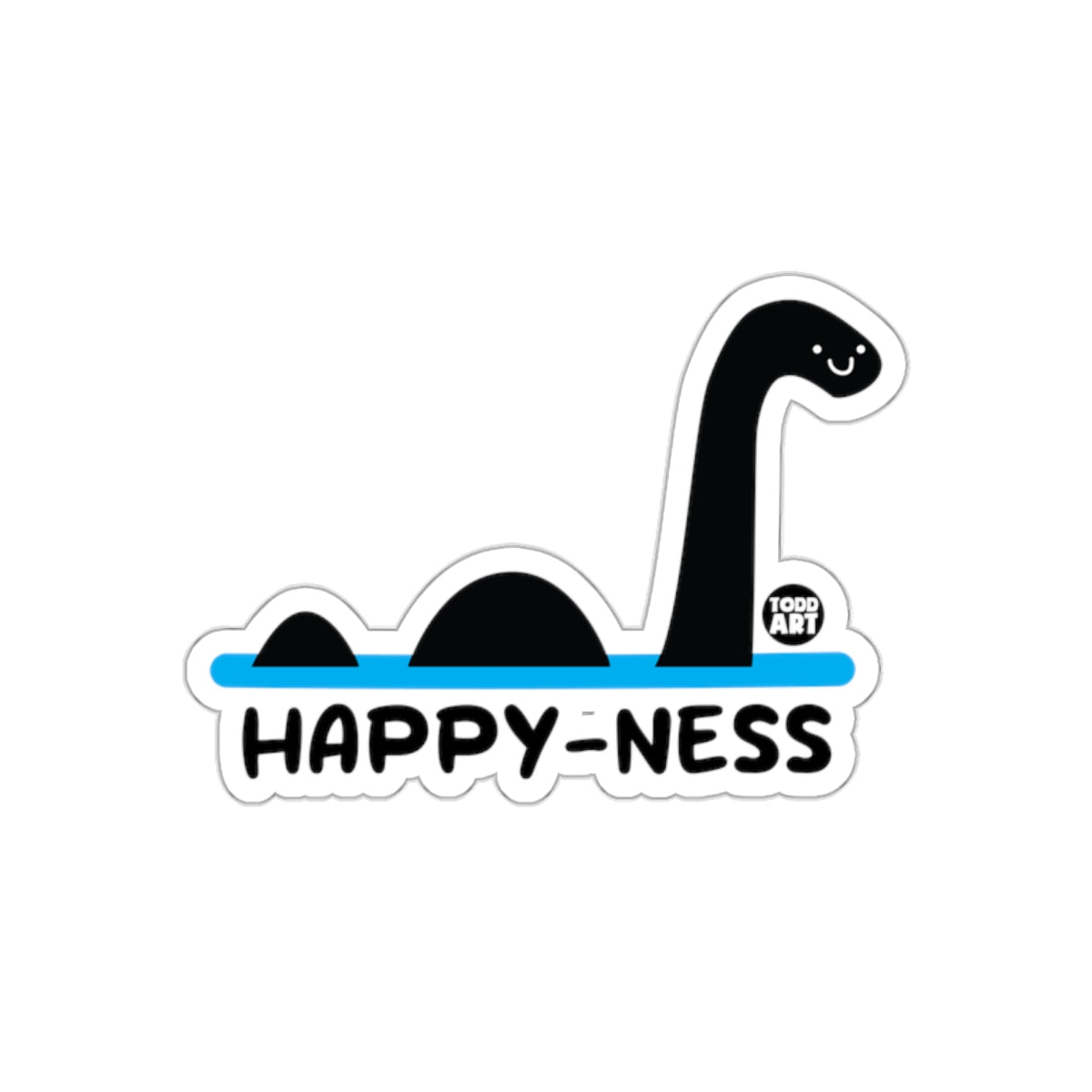 Happy-Ness Loch Ness Monster Sticker