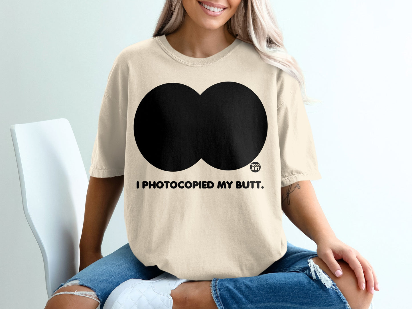 I PHOTOCOPIED MY BUTT Funny Todd Art Sweatshirt product type