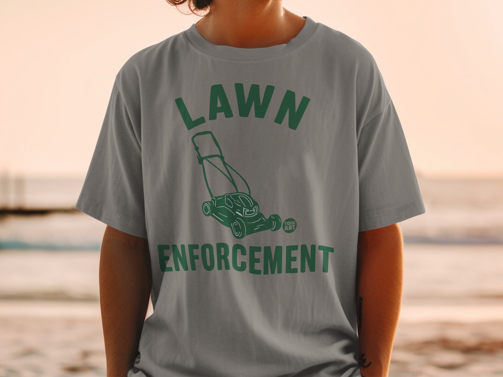 Lawn Enforcement Lawnmower Todd Art product type