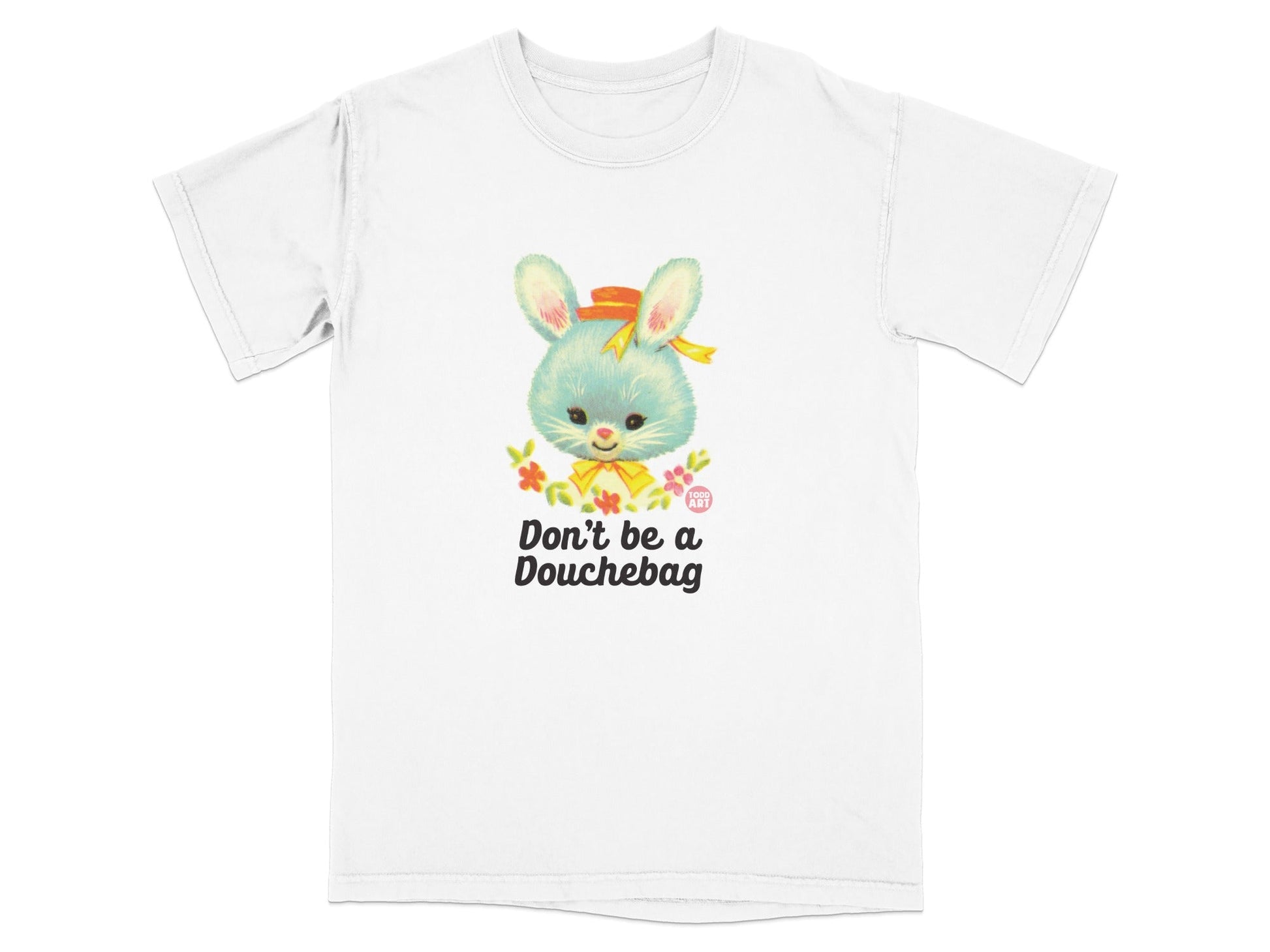 Don't Be A Douchebag Bunny Graphic T-Shirt
