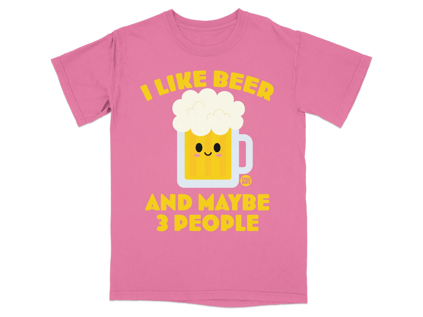 I Like Beer And Maybe 3 People Graphic T-shirt