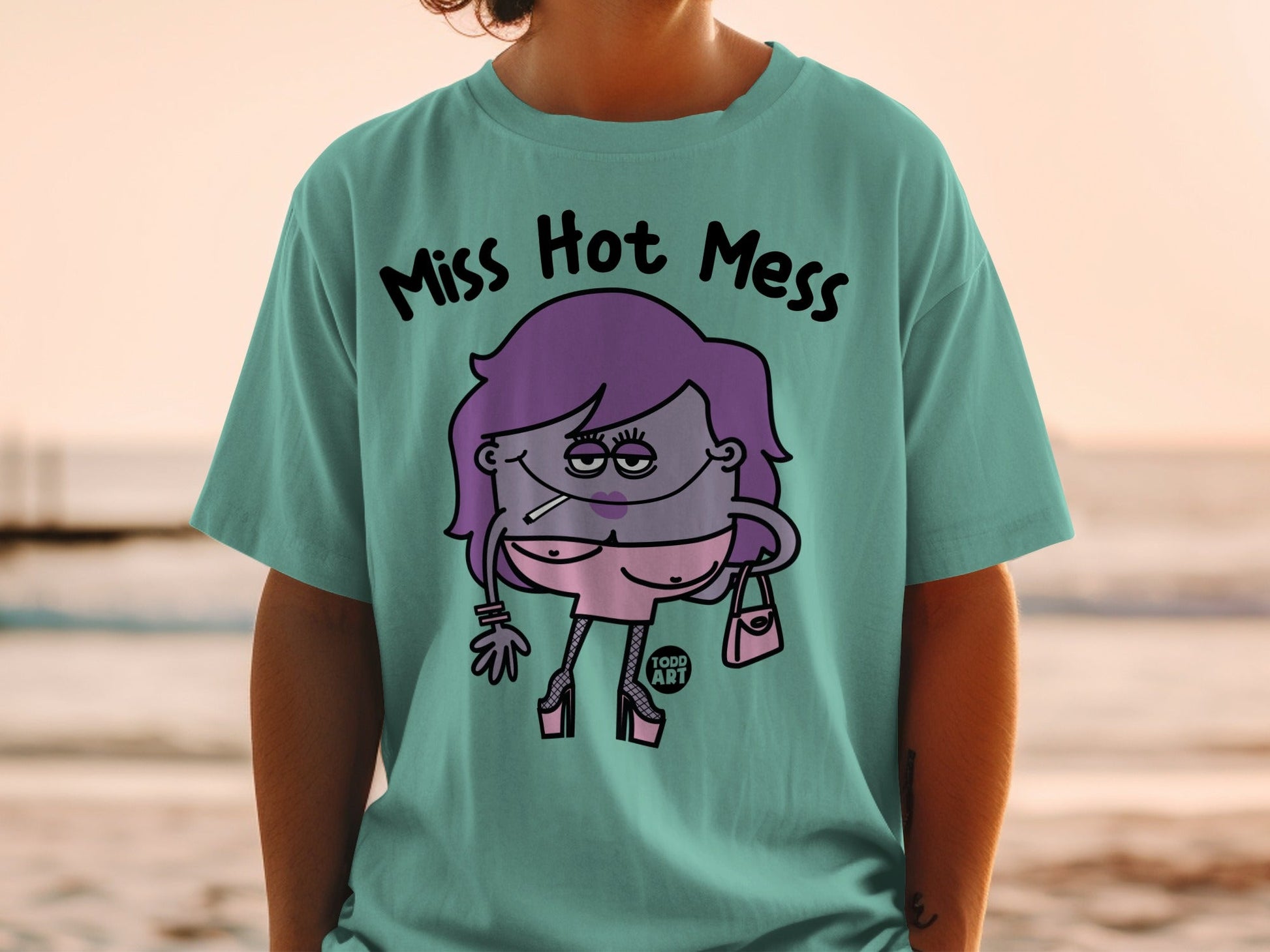 Miss Hot Mess Graphic Tee Statement Shirt