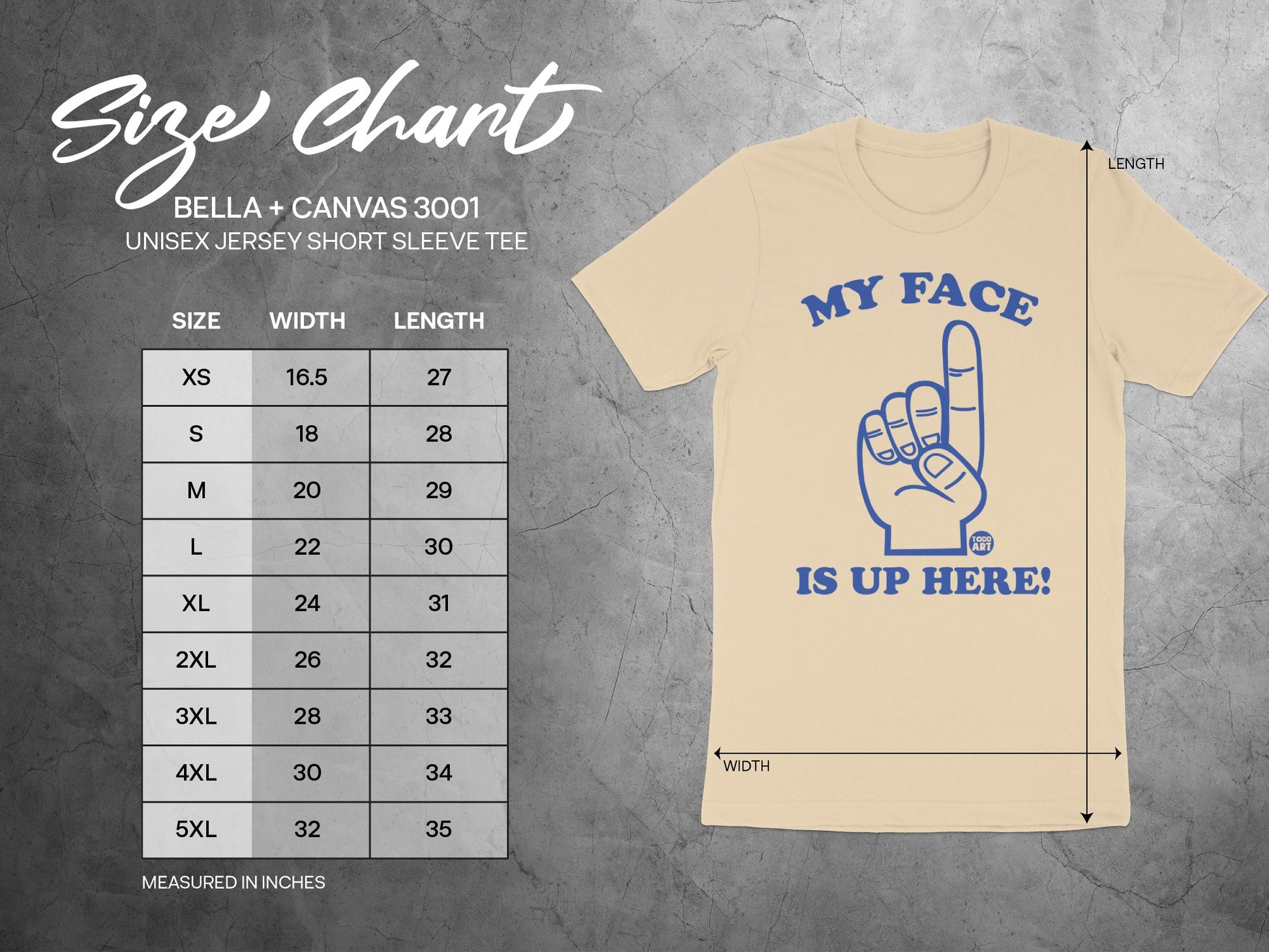 My Face Is Up Here T-Shirt product