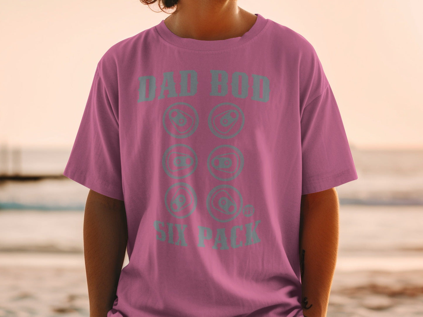 Dad Bod Six Pack Graphic Tee Shirt Funny Shirt