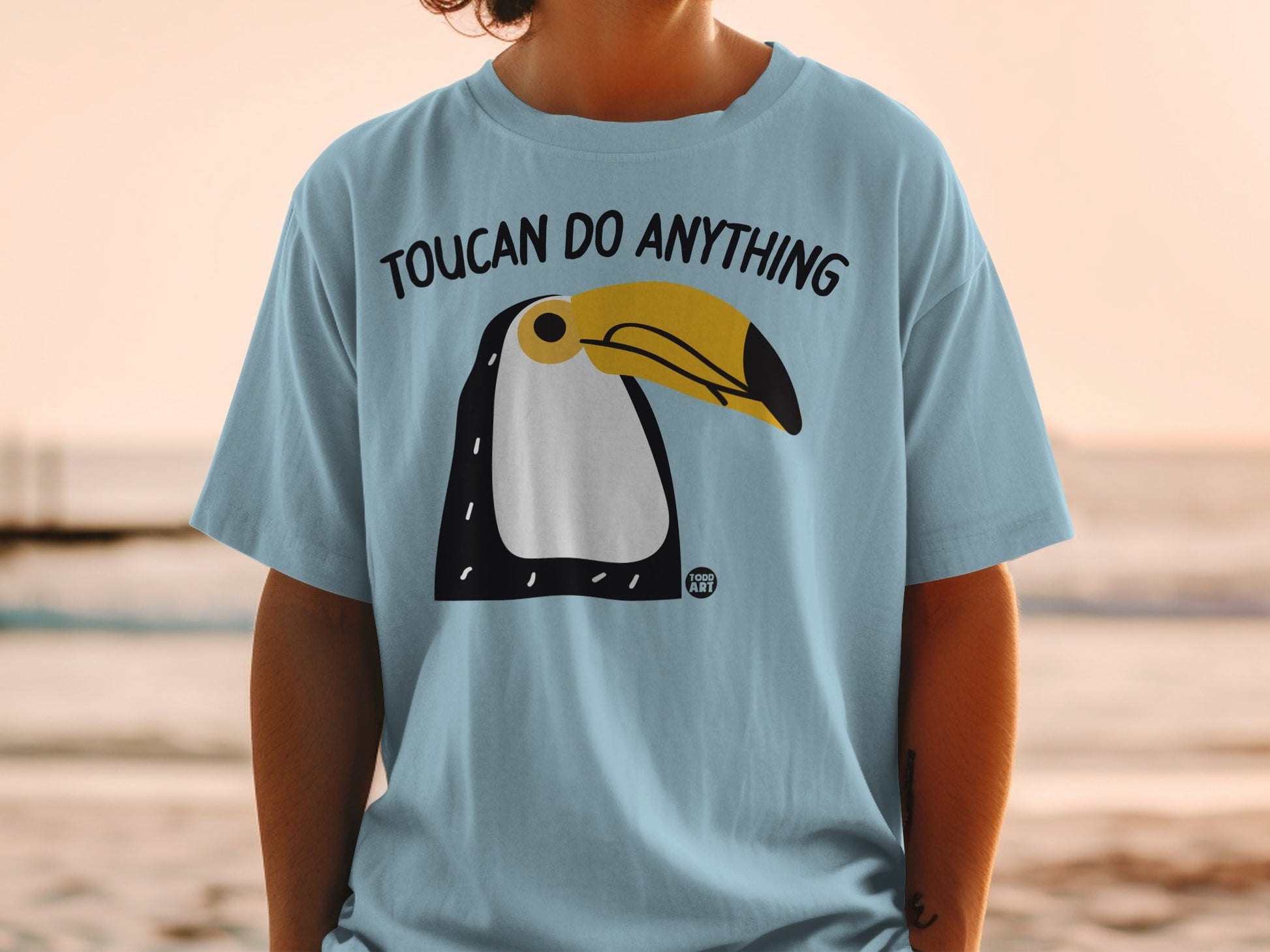 Toucan Do Anything Fun Graphic Tee Shirt