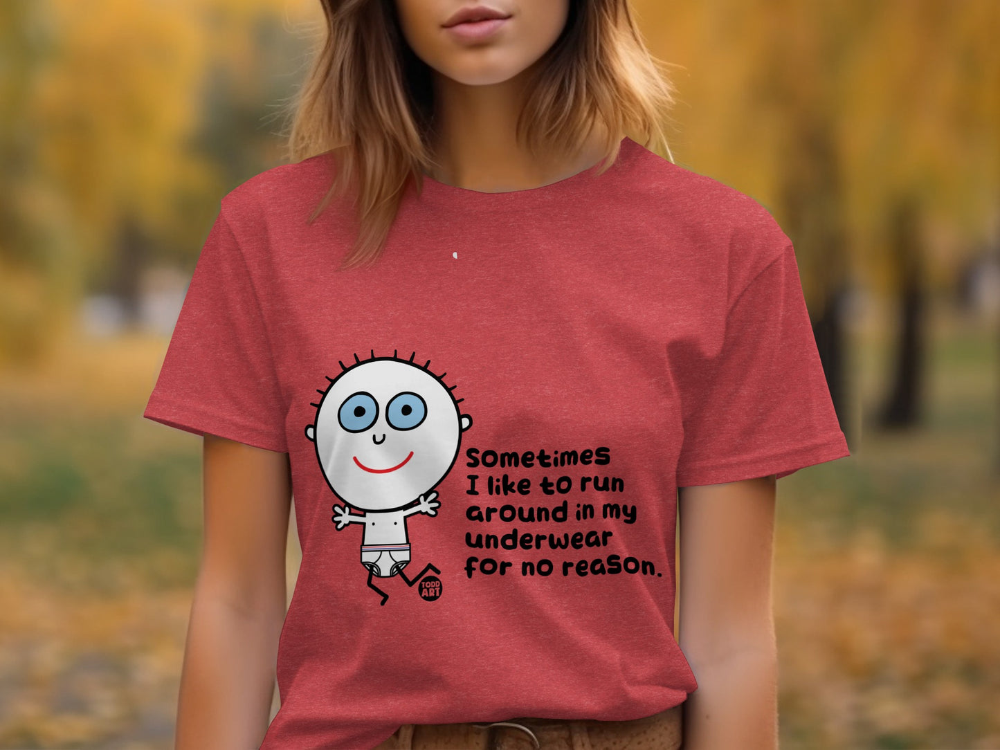 Quirky T-Shirt for Humor Lovers With Funny Cartoon Design
