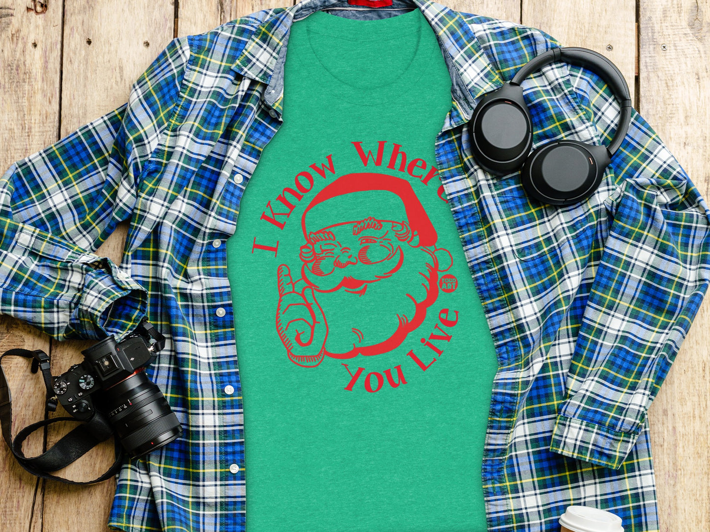 I Know When You Live Funny Christmas T-shirt product type