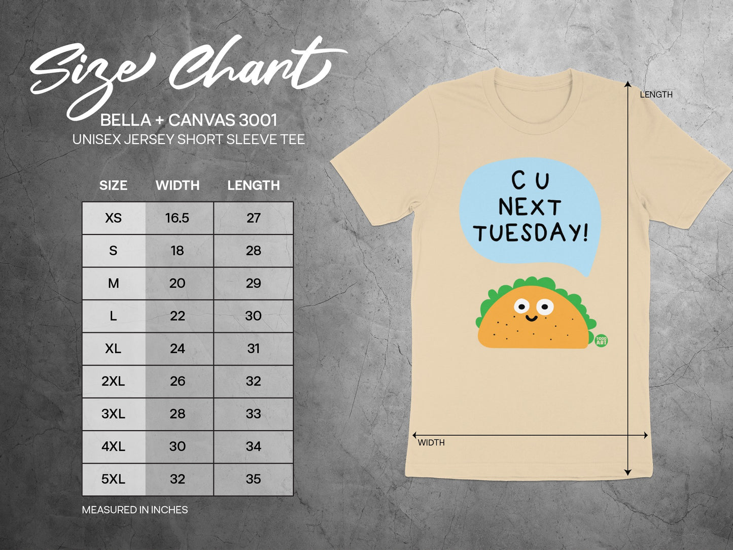 CU Next Tuesday Taco Unisex Jersey Short Sleeve Tee