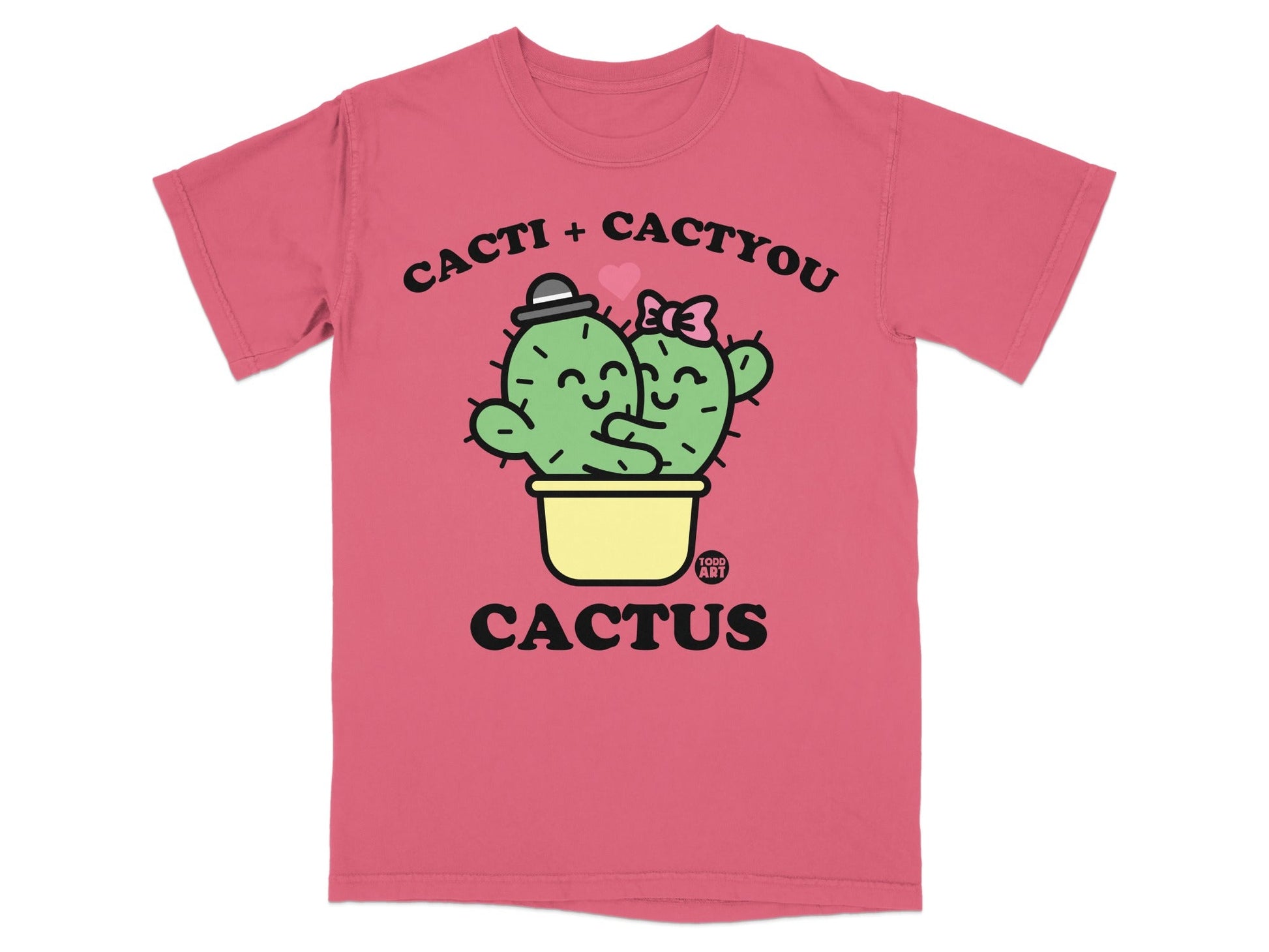 Cacti + Cactyou Cute Cactus Couple Graphic Tee Shirt
