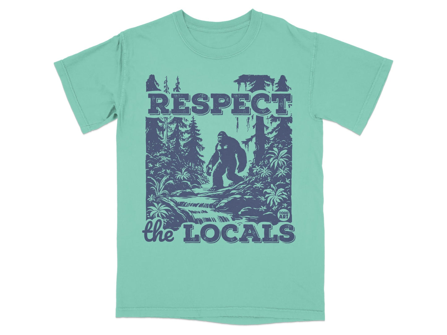 Respect the Locals Bigfoot Graphic T-Shirt