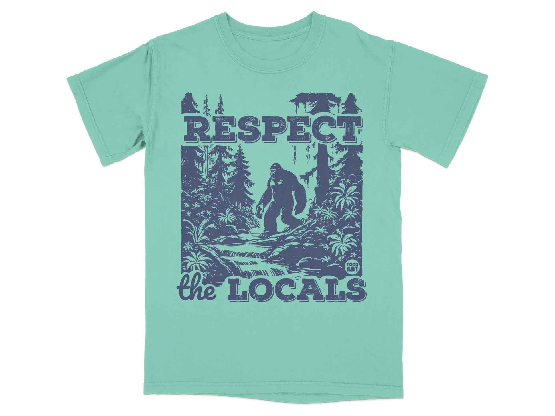 Respect the Locals Bigfoot Graphic T-Shirt