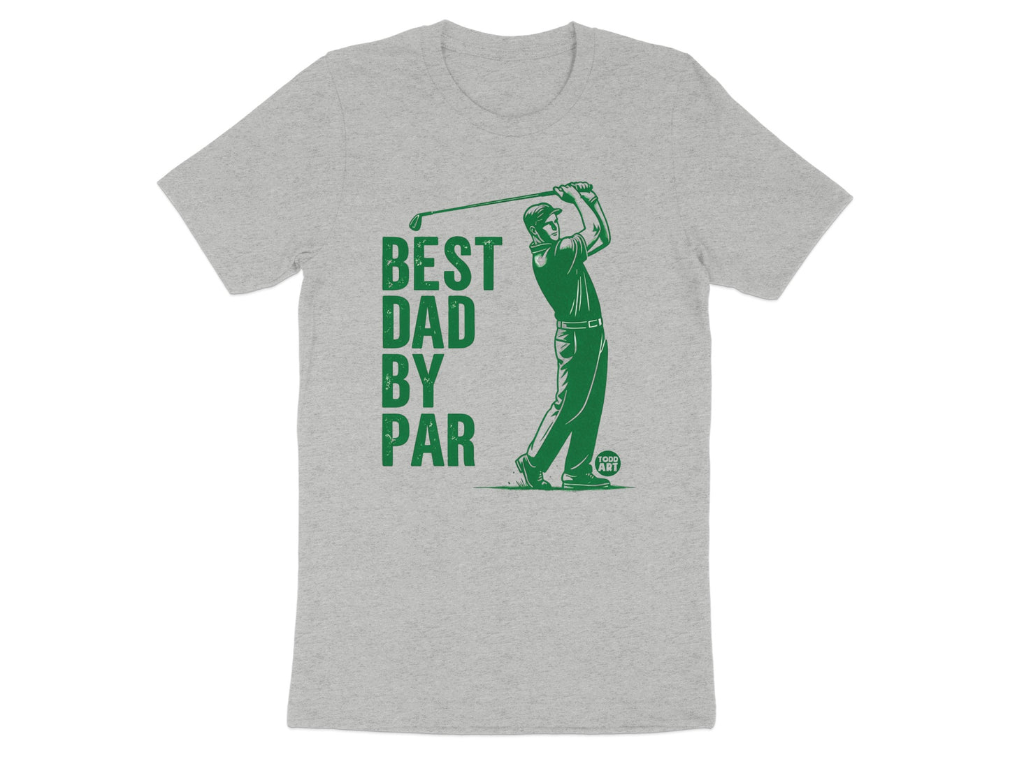 Best Dad By Par Golf Graphic Tee Shirt