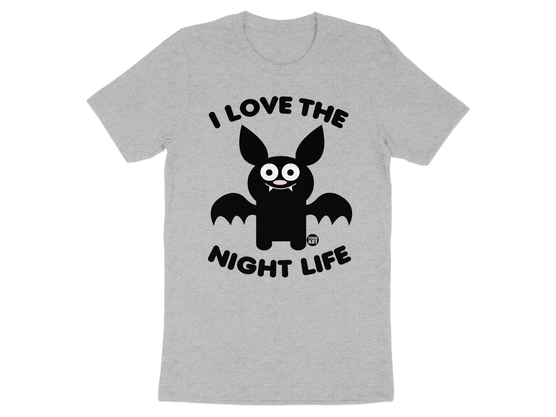I Love The Night Life Bat Themed Graphic Tee product