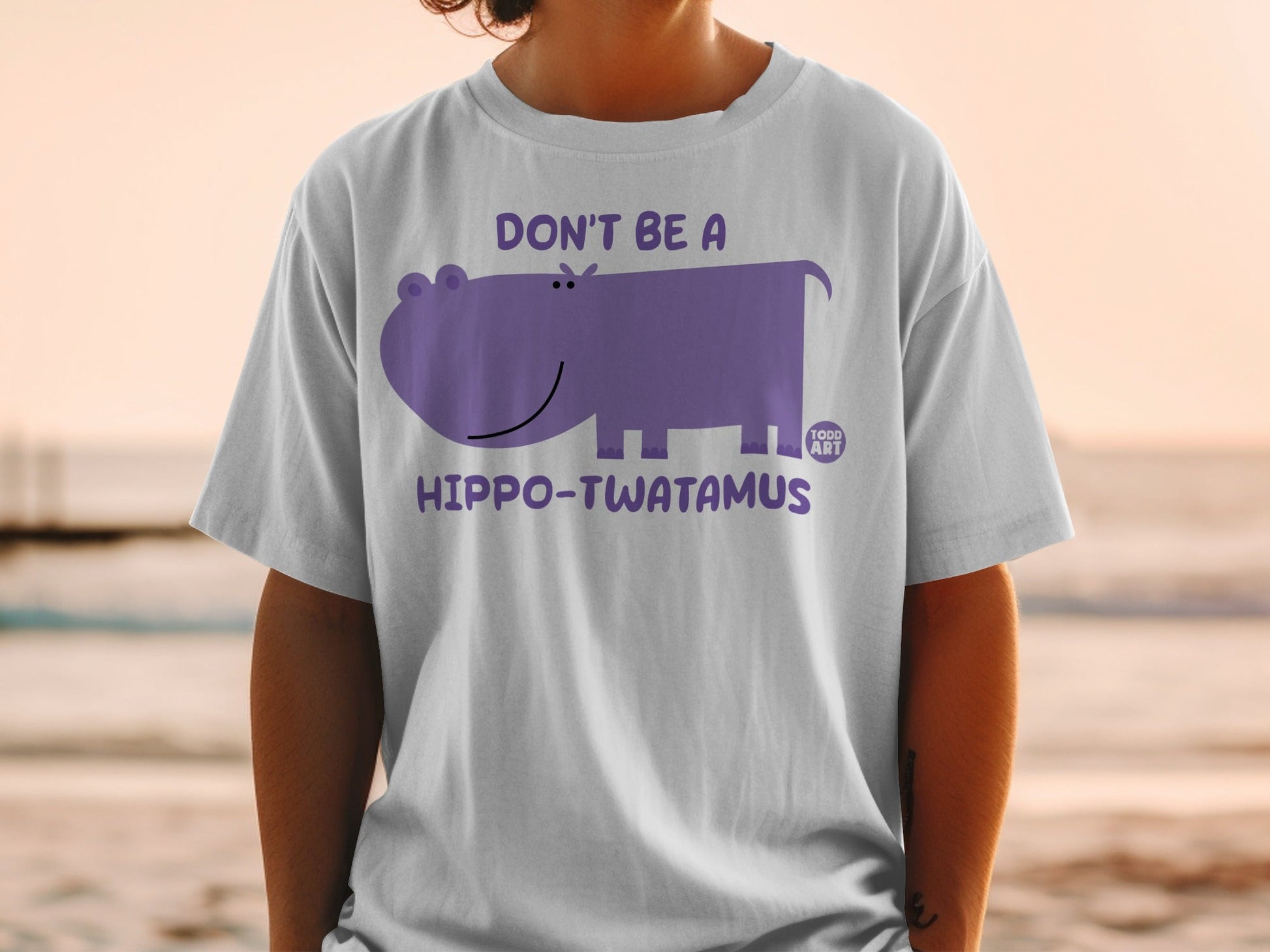Don't Be A Hippo-Twatamus T-shirt Fun Graphic Tee