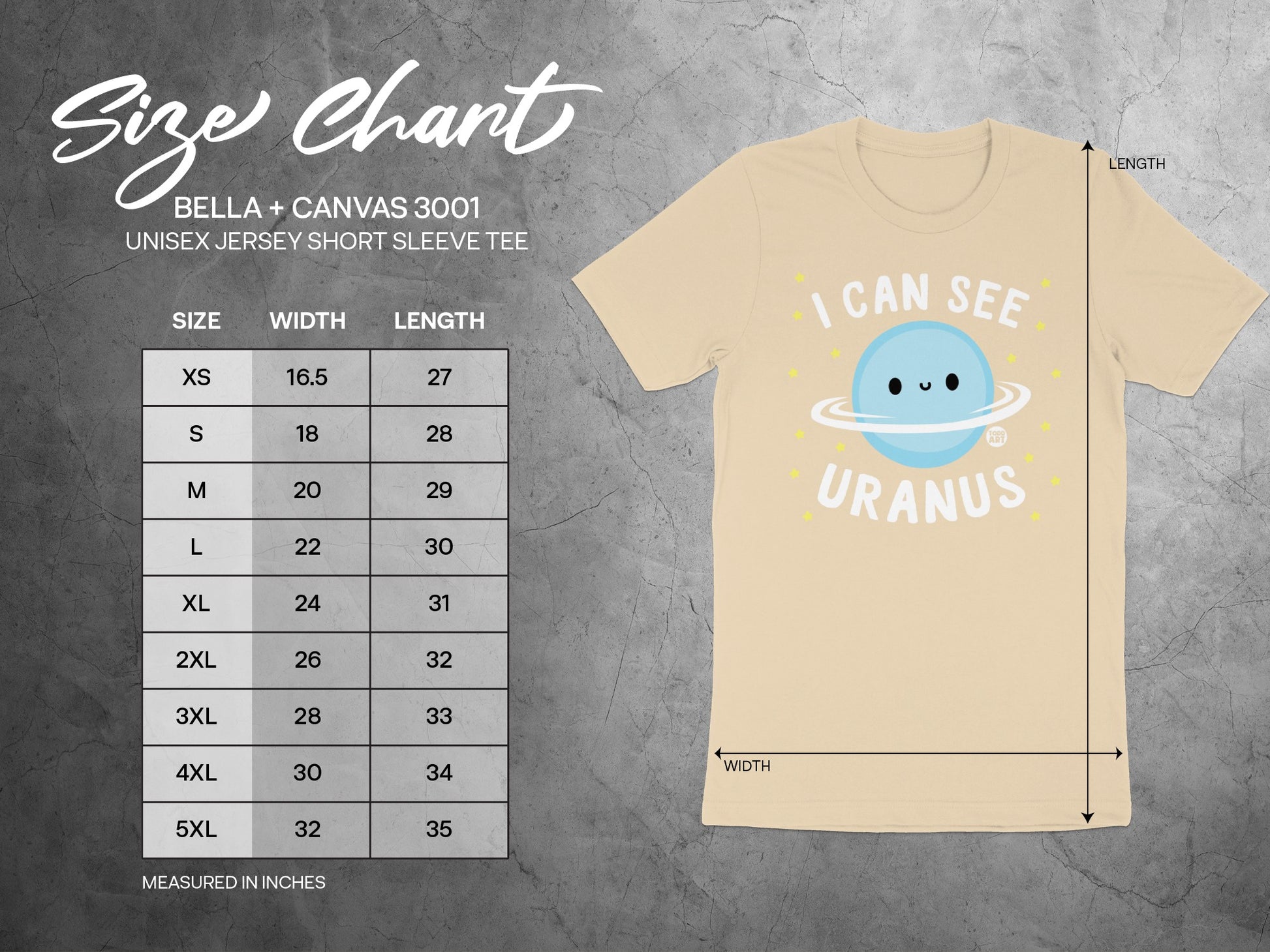 Playful Uranus Space Graphic Unisex Jersey Short Sleeve Tee