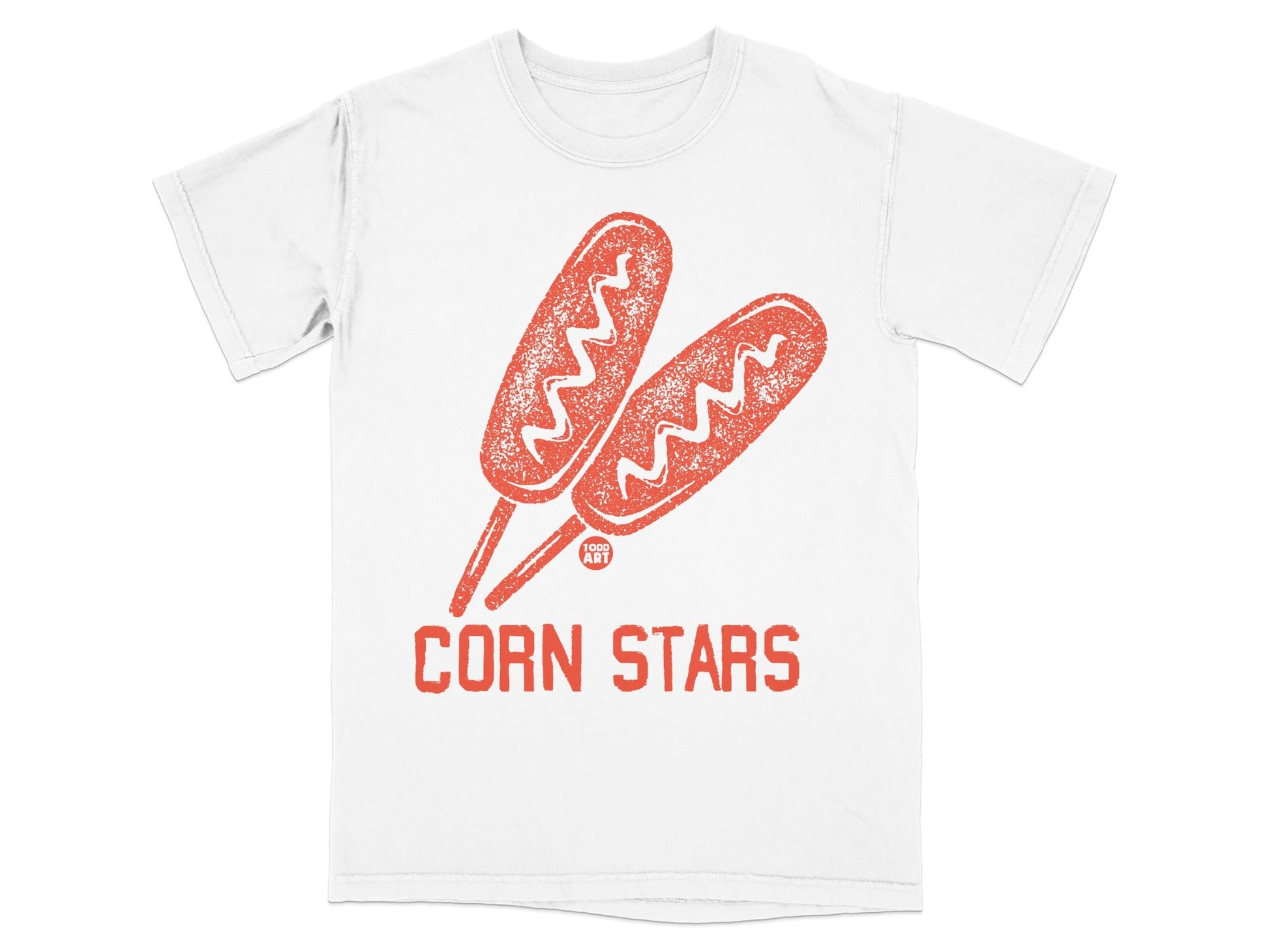 Two corn dogs with "CORN STARS" text below.