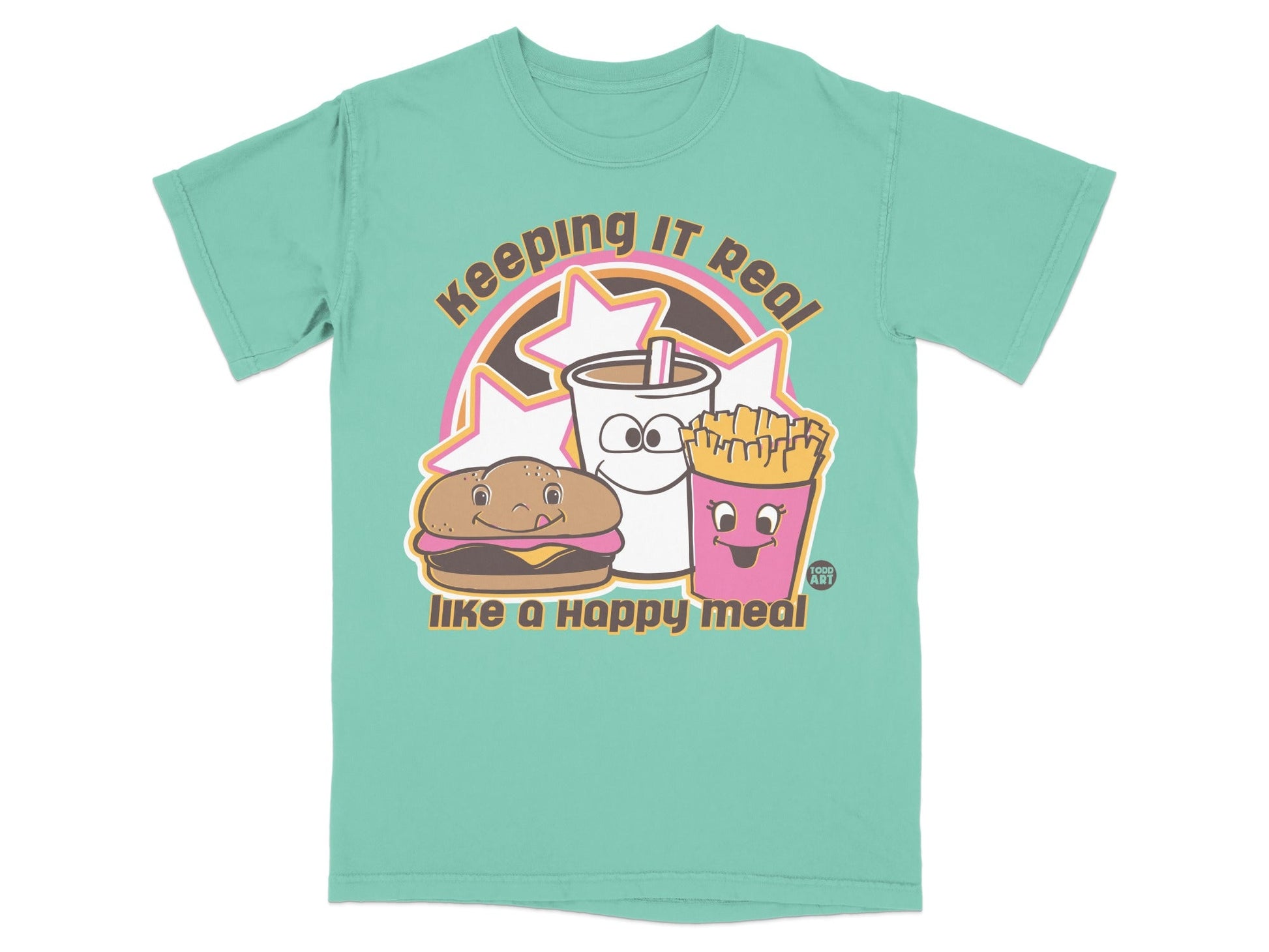 Keeping It Real Like a Happy Meal Graphic T-Shirt