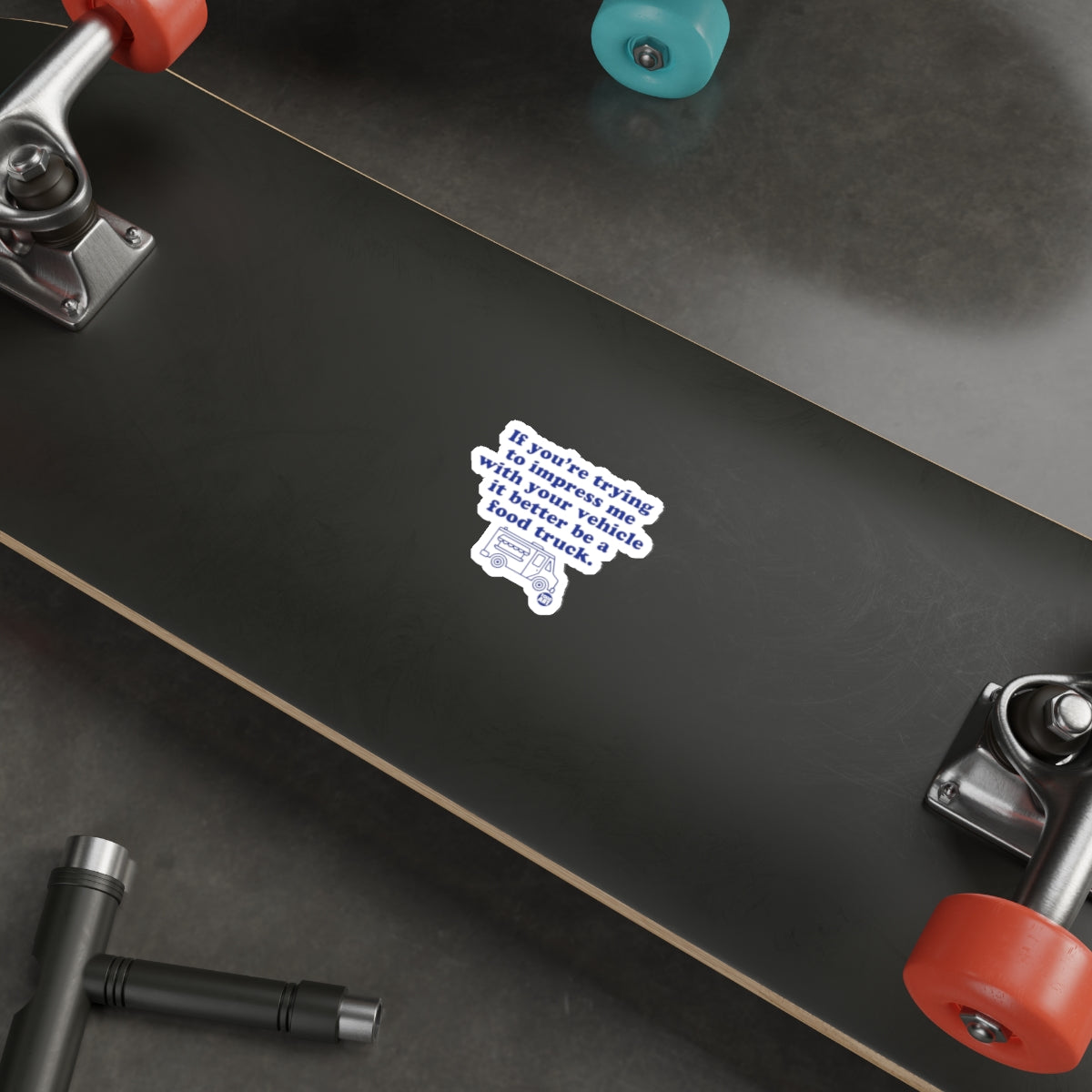 Food Truck Impressive Vehicle Skateboard Sticker