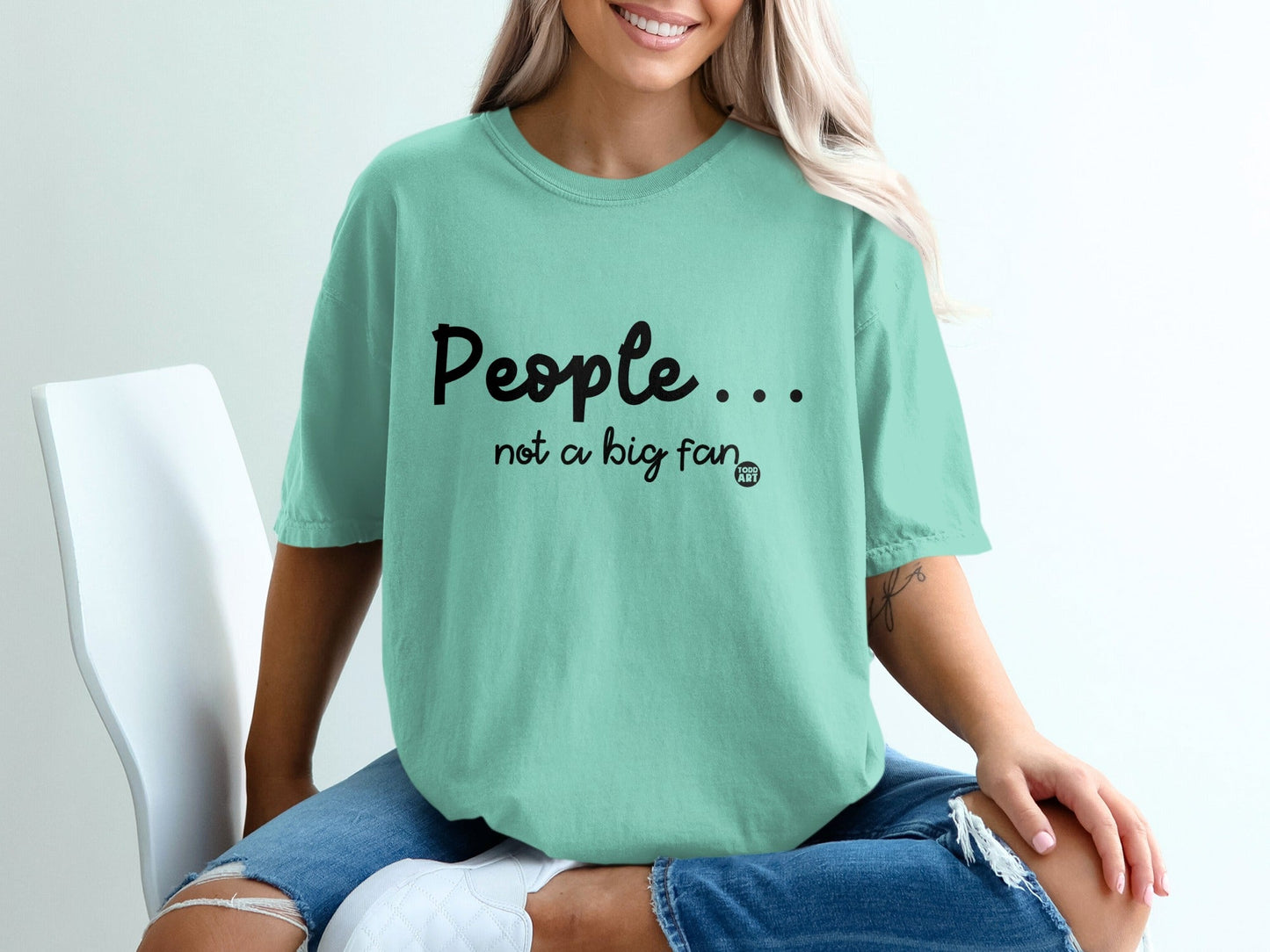 People... not a big fan printed graphic t-shirt