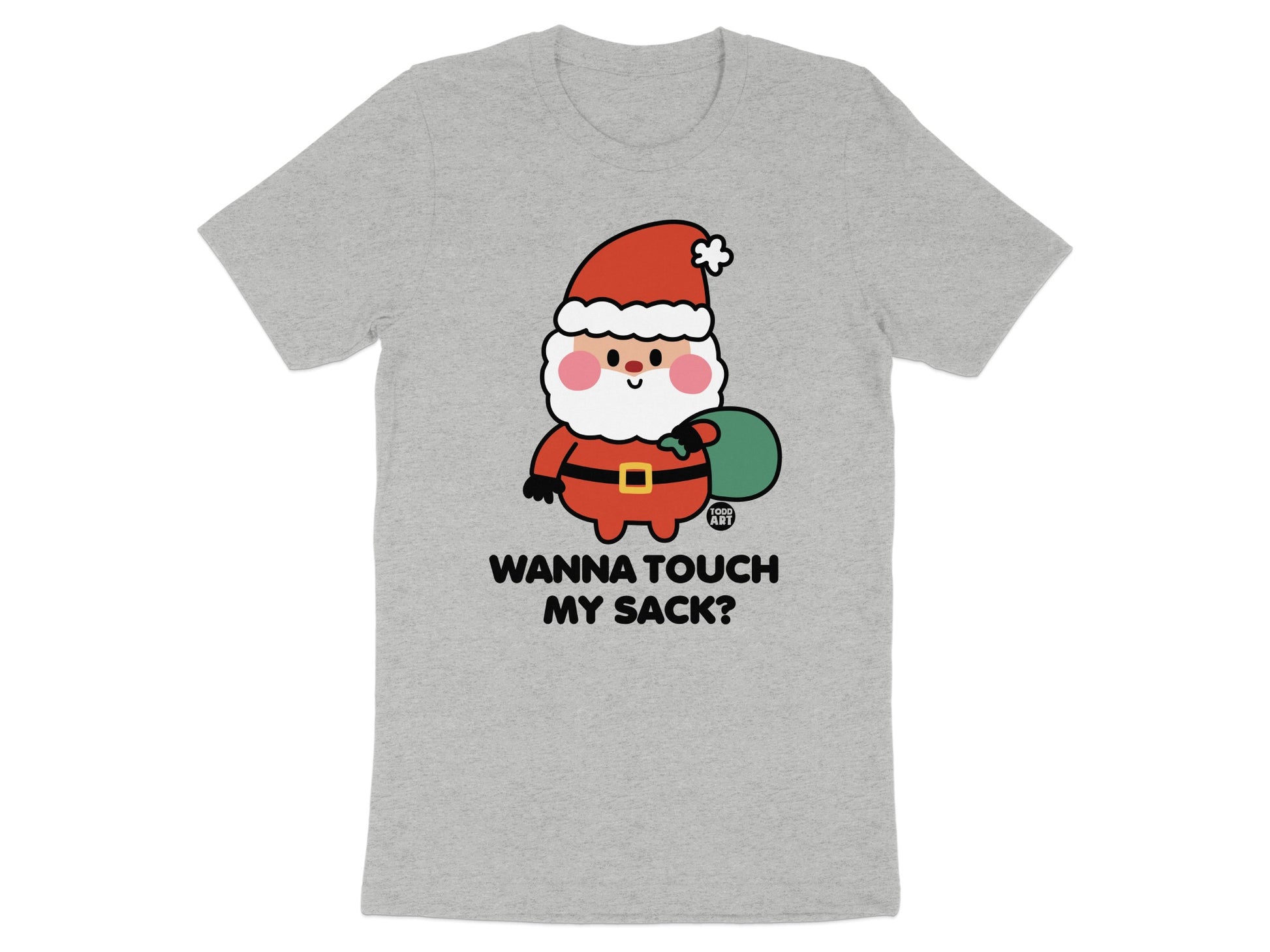Funny Santa Want to Touch My Sack T-Shirt