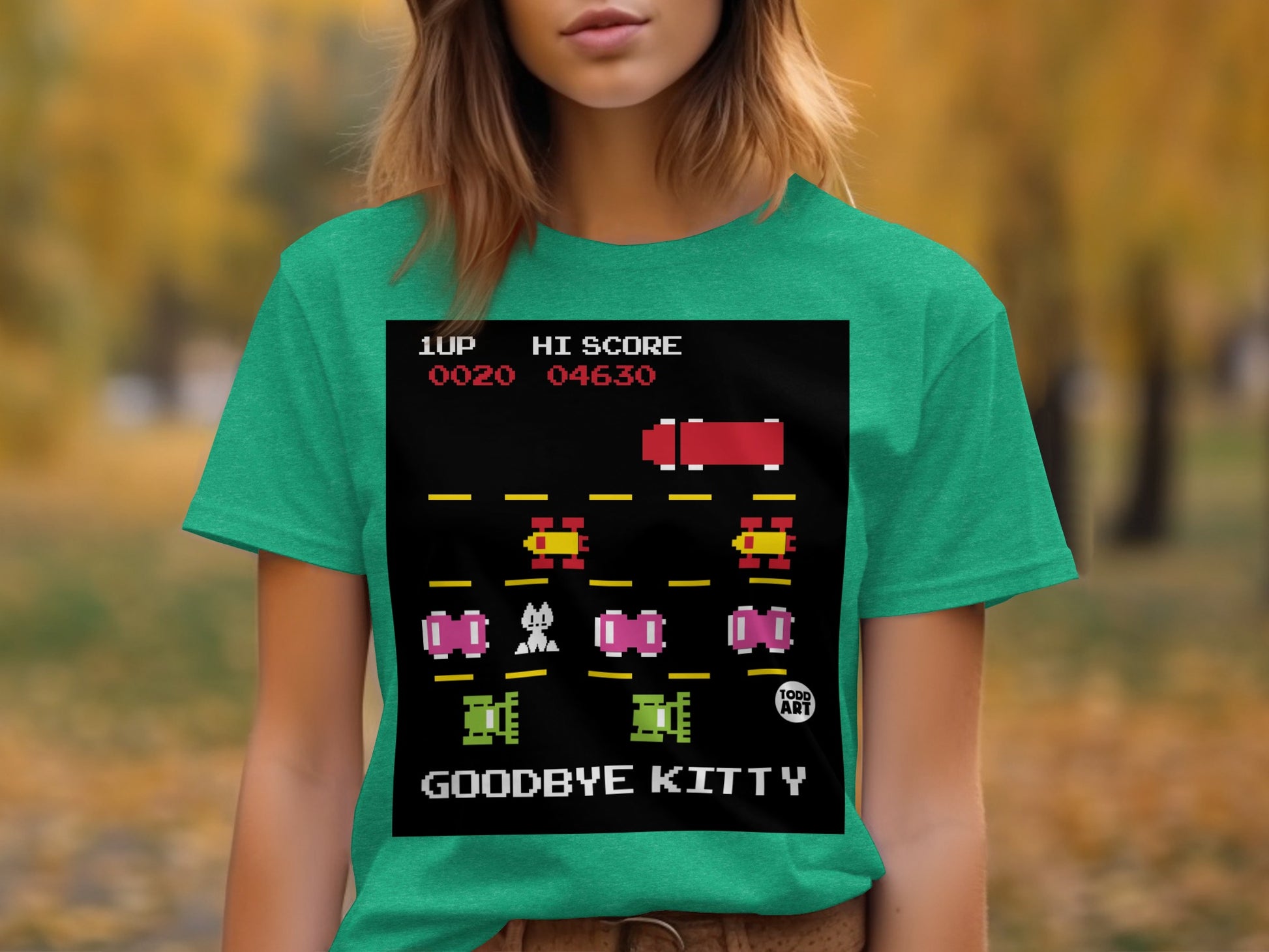 Goodbye Kitty Video Game Inspired T-shirt