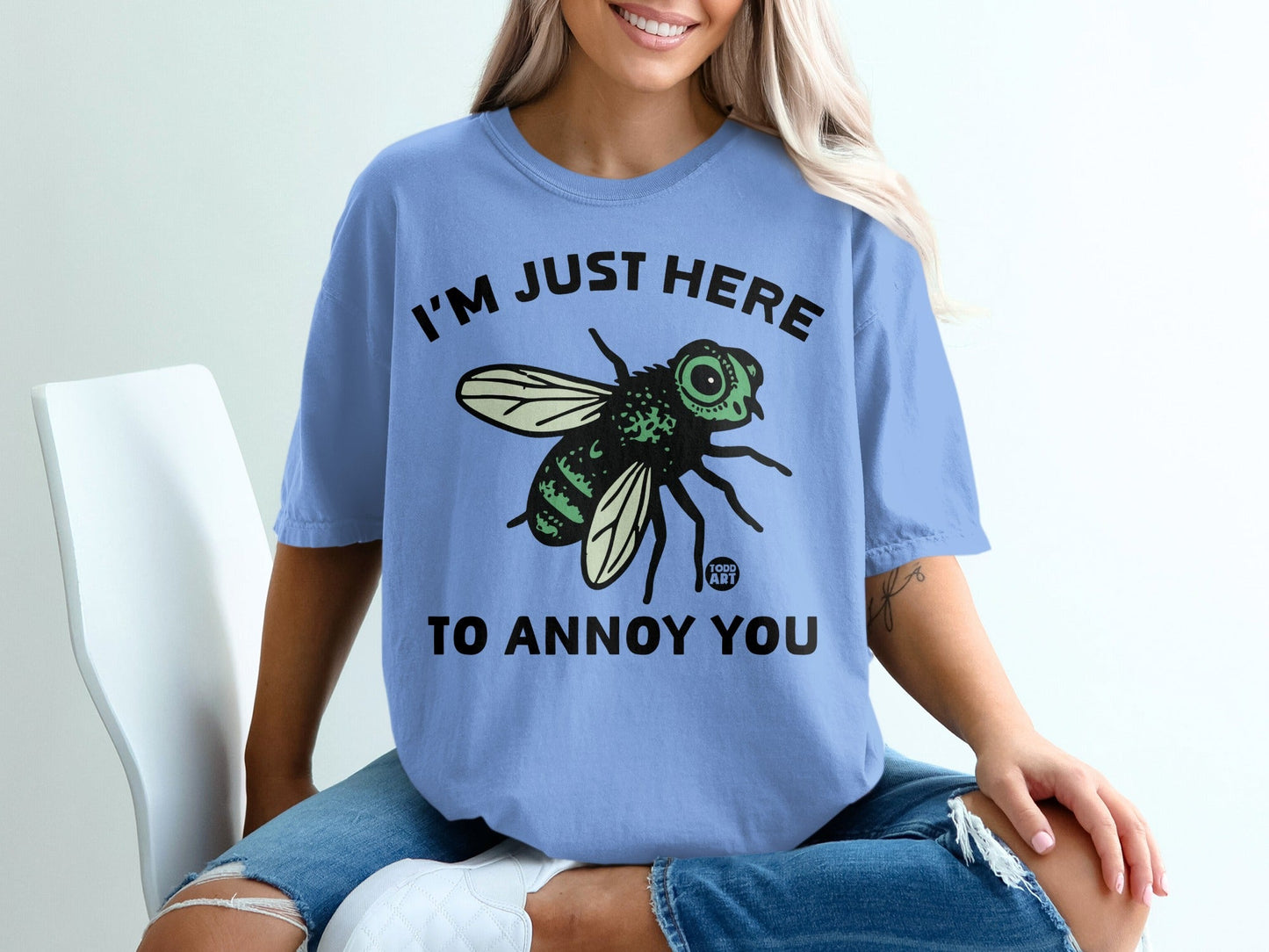 I'm Just Here to Annoy You Fly Graphic T-Shirt