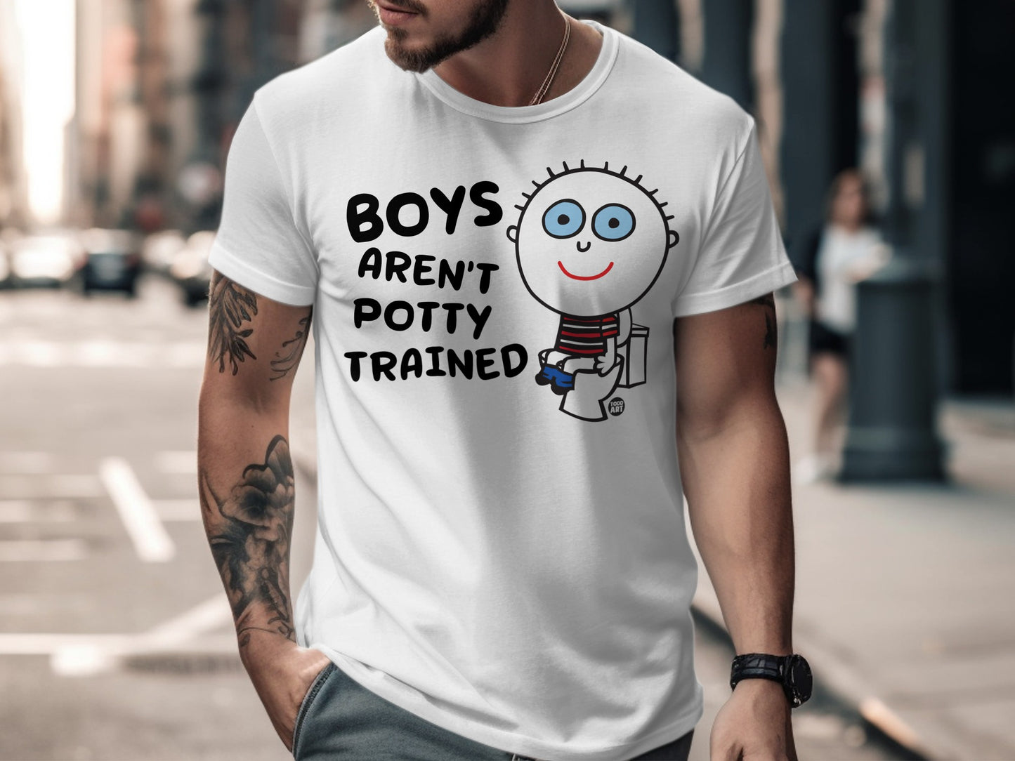 Boys Aren't Potty Trained Fun Graphic T-shirt