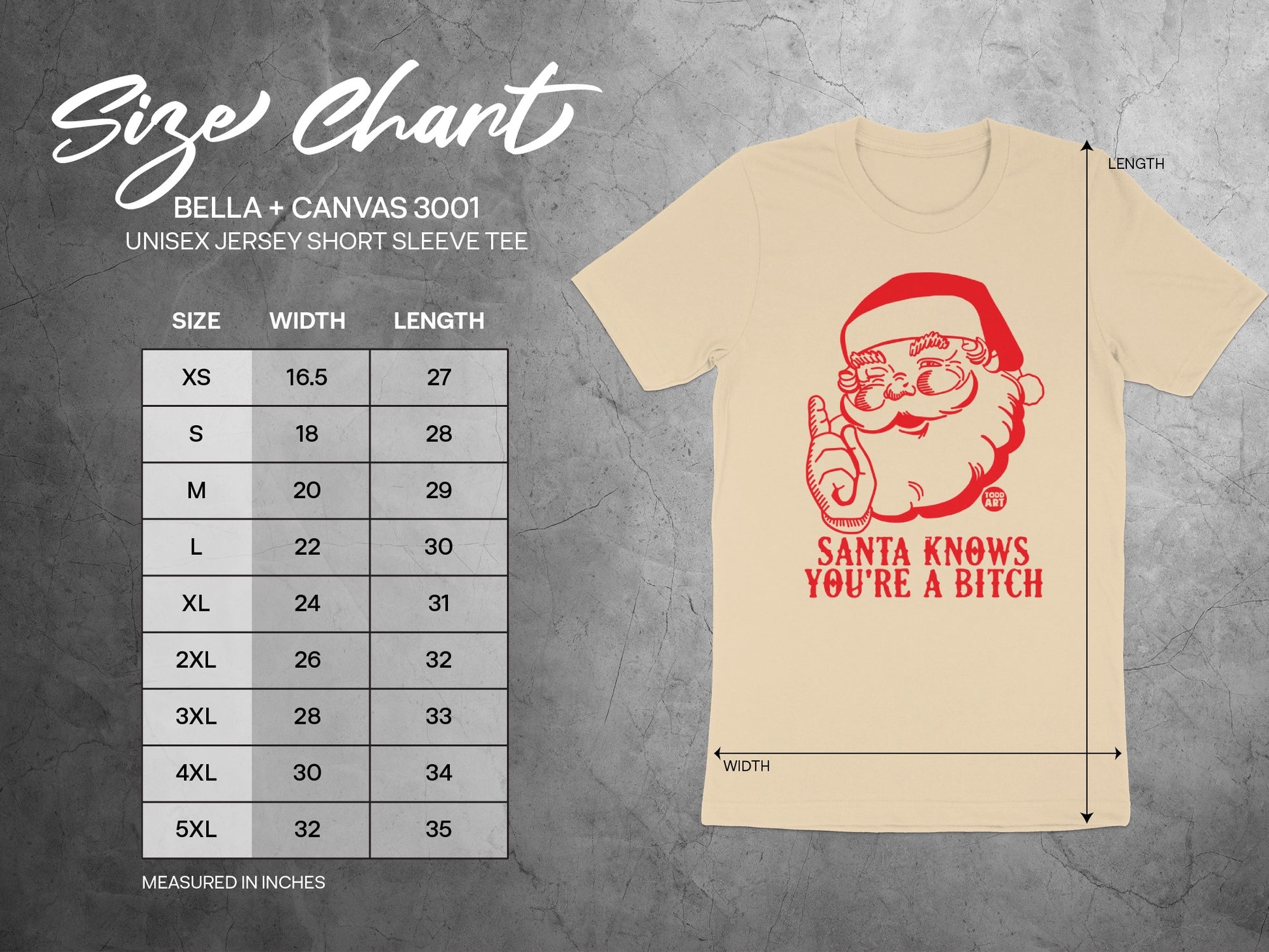 Santa Knows You're A B*tch Unisex Jersey Tee