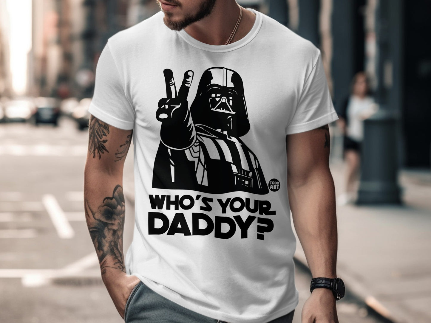Who's Your Daddy Graphic T-Shirt Bold Style